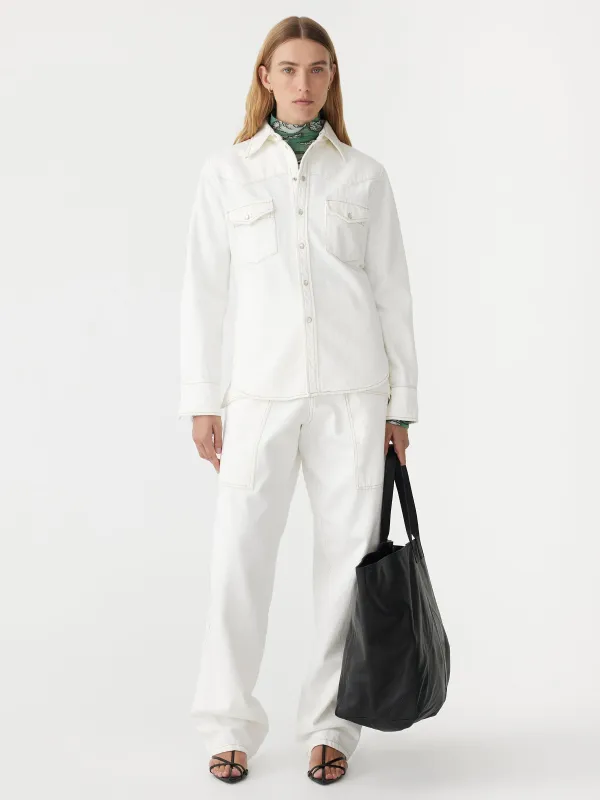 Denim Darted Western Shirt sold by Bassike