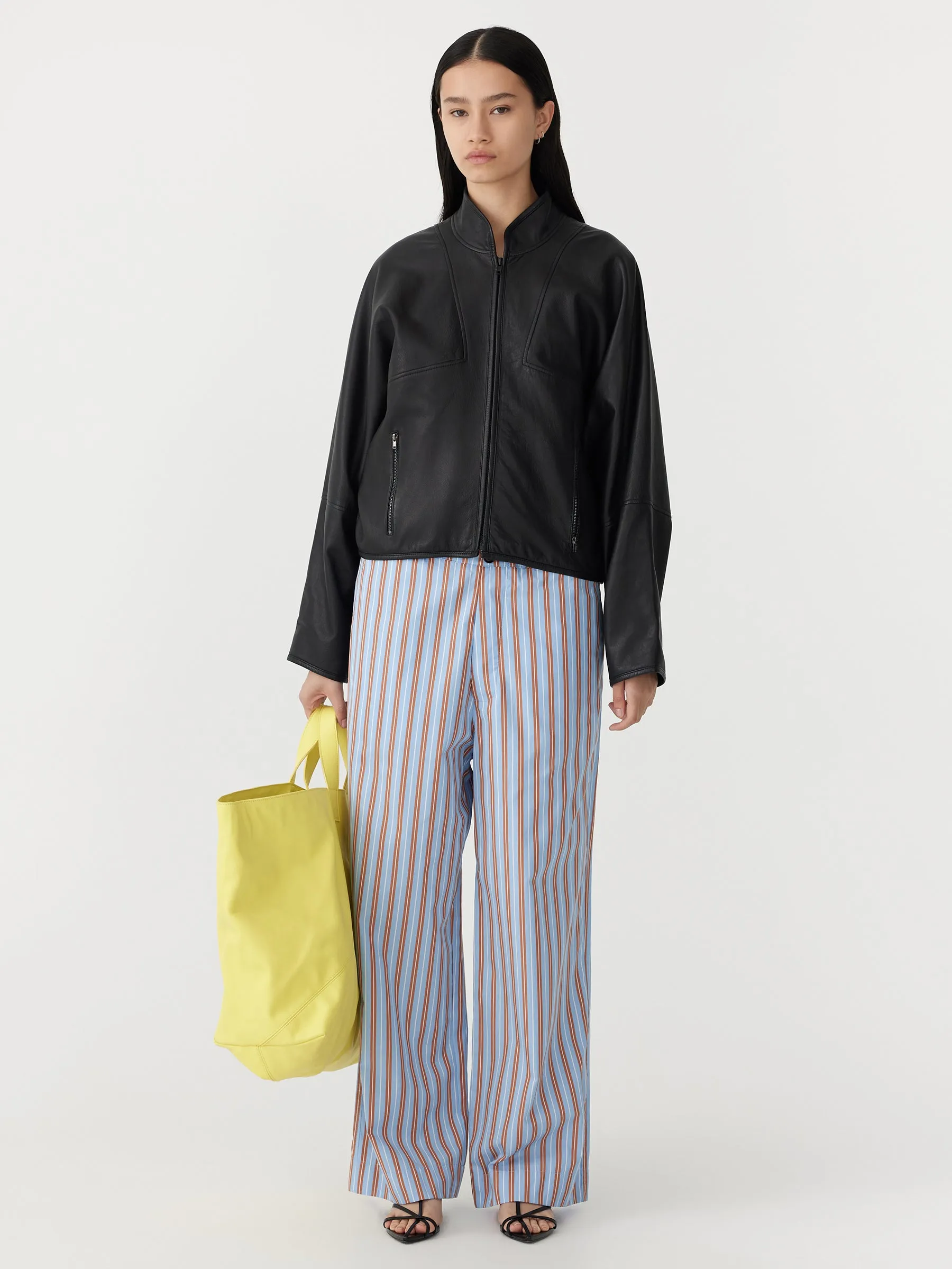 Cotton Stripe Pant sold by Bassike