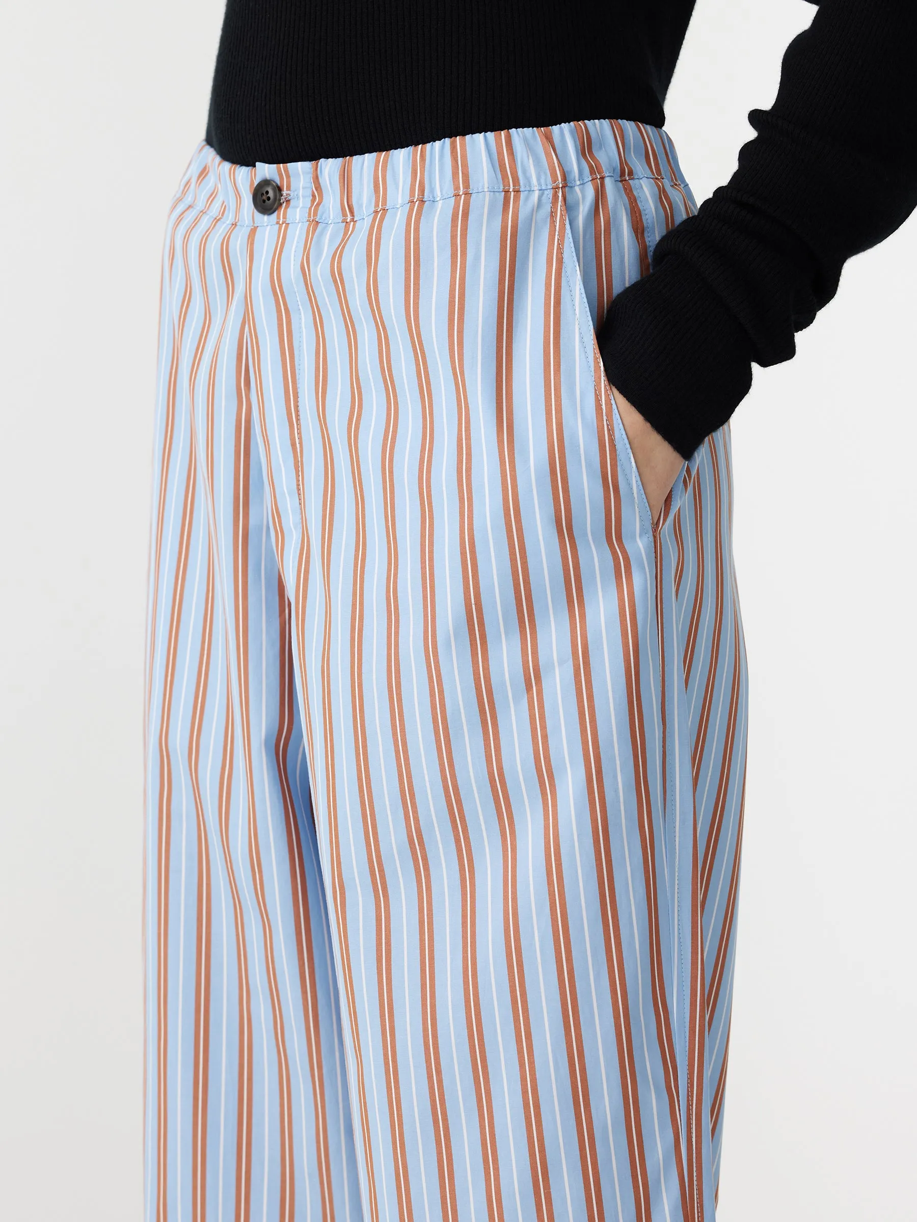 Cotton Stripe Pant sold by Bassike product image thumbnail 3