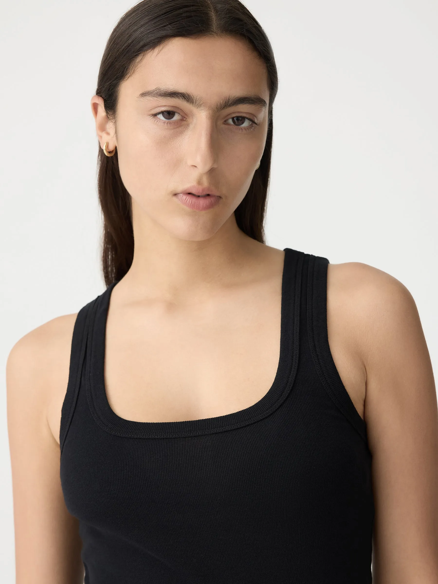 Slim Superfine Rib Tank II sold by Bassike product image thumbnail 3