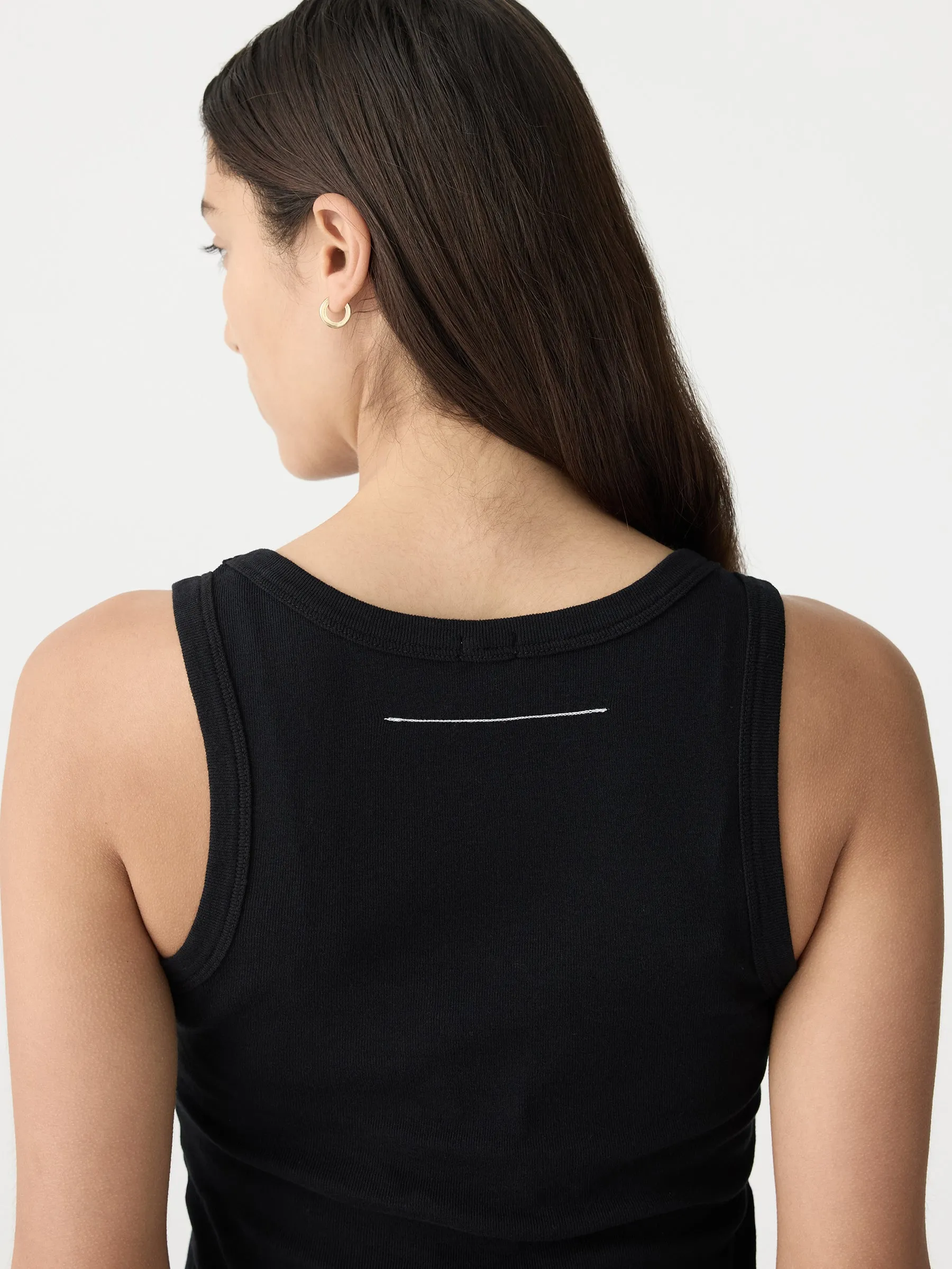 Slim Superfine Rib Tank II sold by Bassike product image thumbnail 5