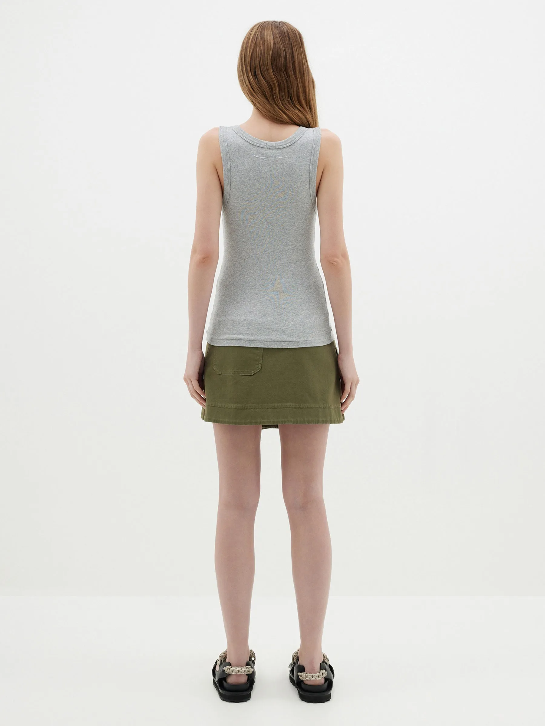 Slim Superfine Rib Tank II sold by Bassike product image thumbnail 5