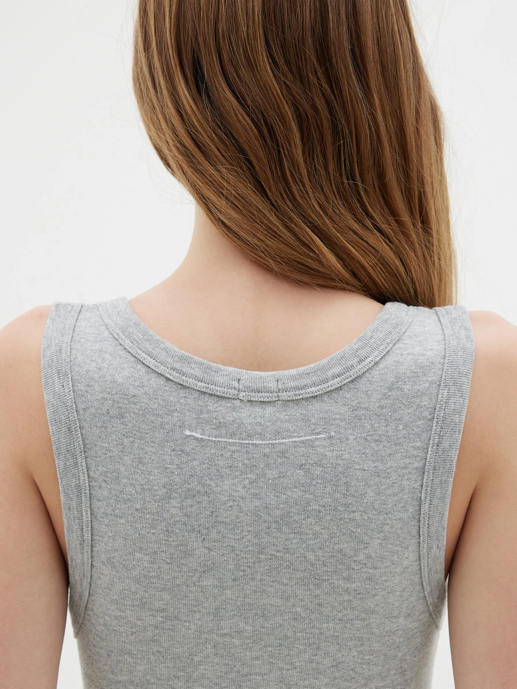 Slim Superfine Rib Tank II sold by Bassike product image thumbnail 4