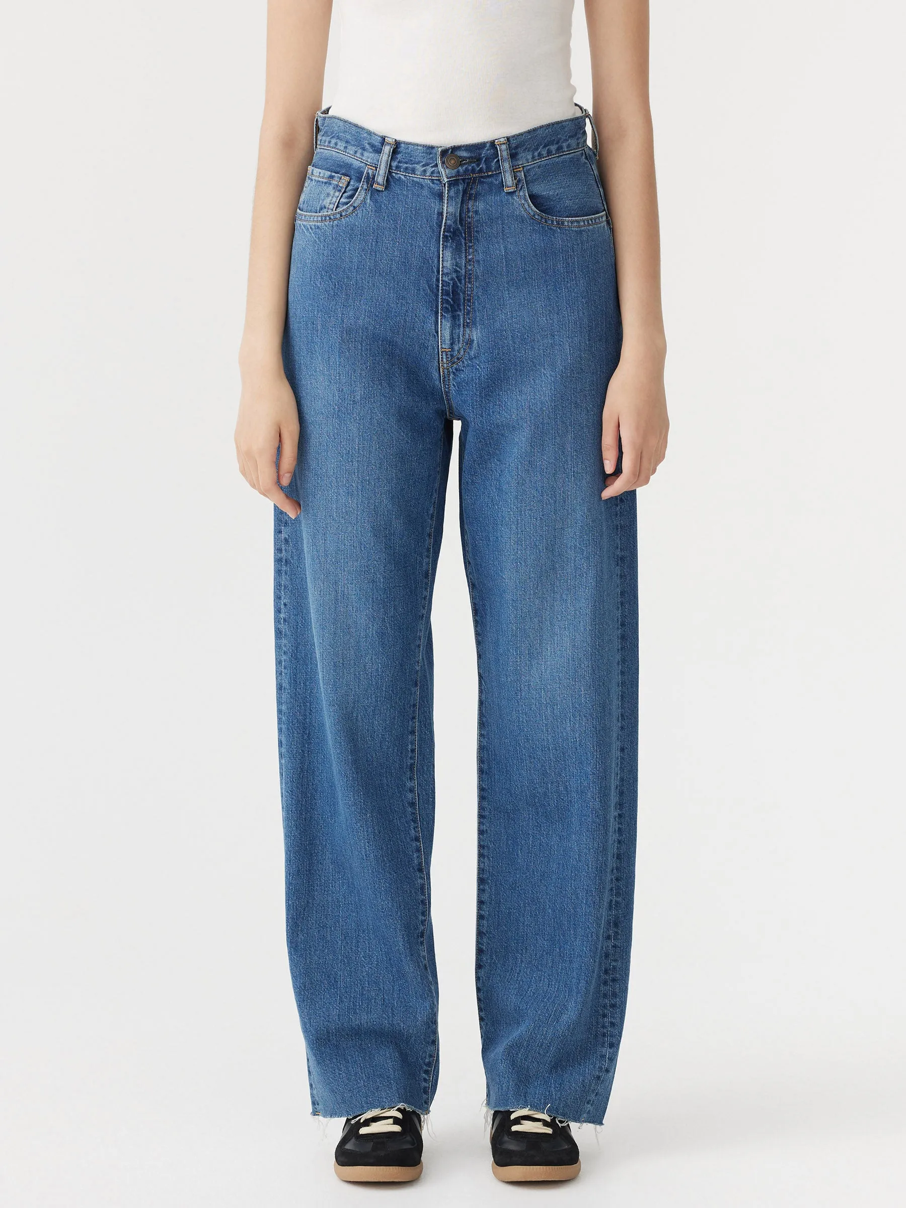 High Rise Straight Leg Jean sold by Bassike product image thumbnail 2
