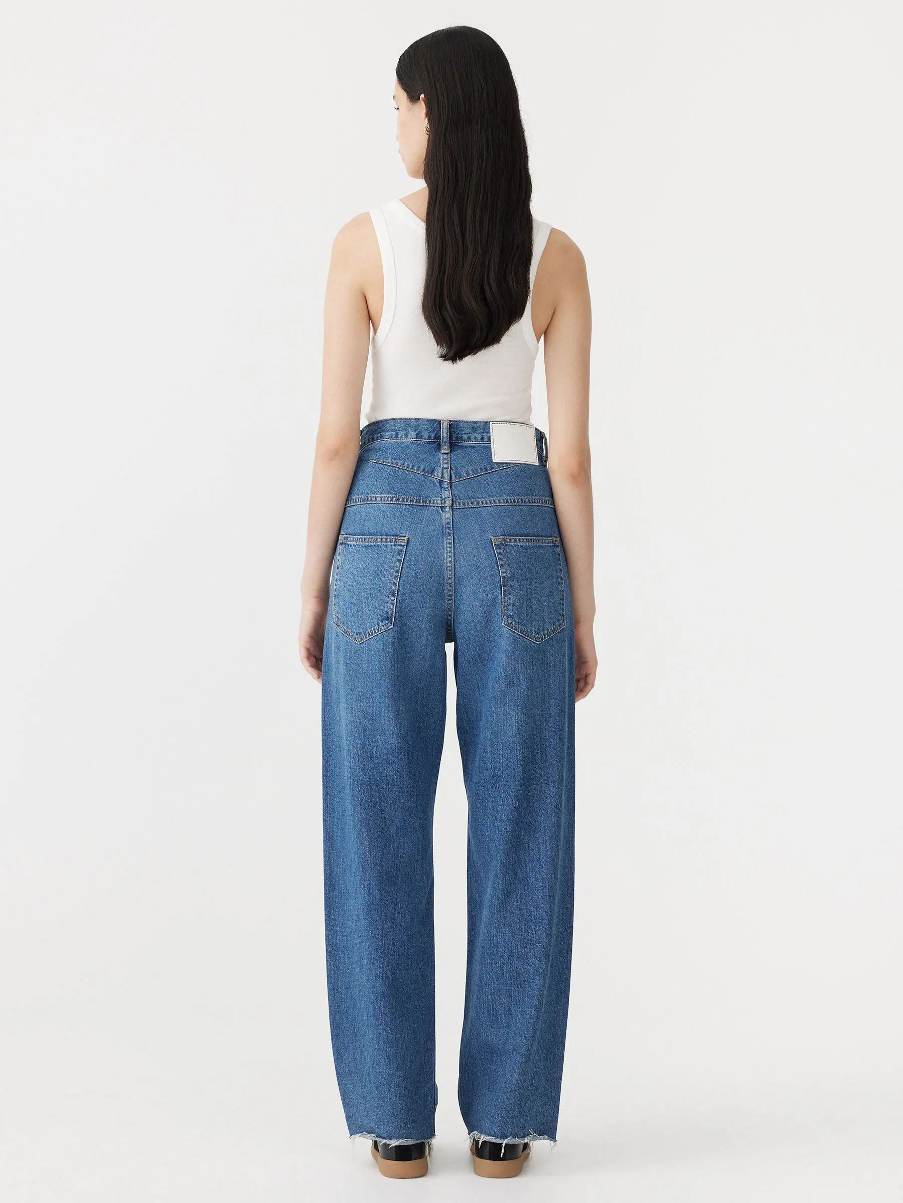 High Rise Straight Leg Jean sold by Bassike product image thumbnail 3