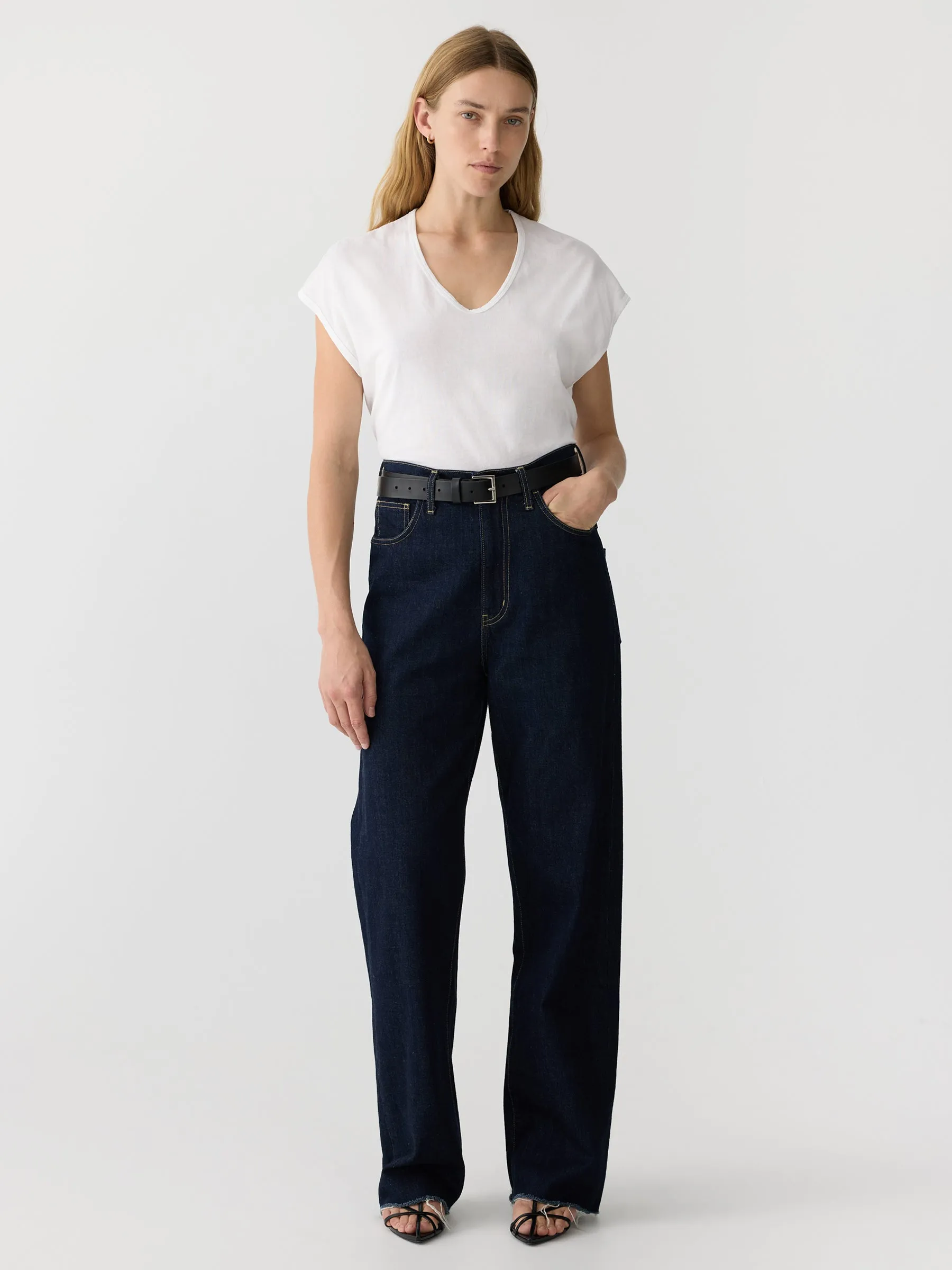 Fine Bind Scoop Neck Tank sold by Bassike