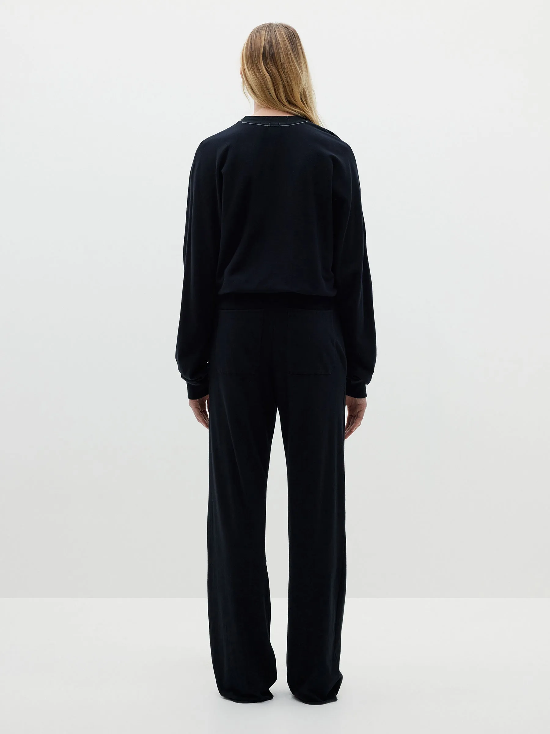 Wide Leg Double Jersey Pant sold by Bassike product image thumbnail 4