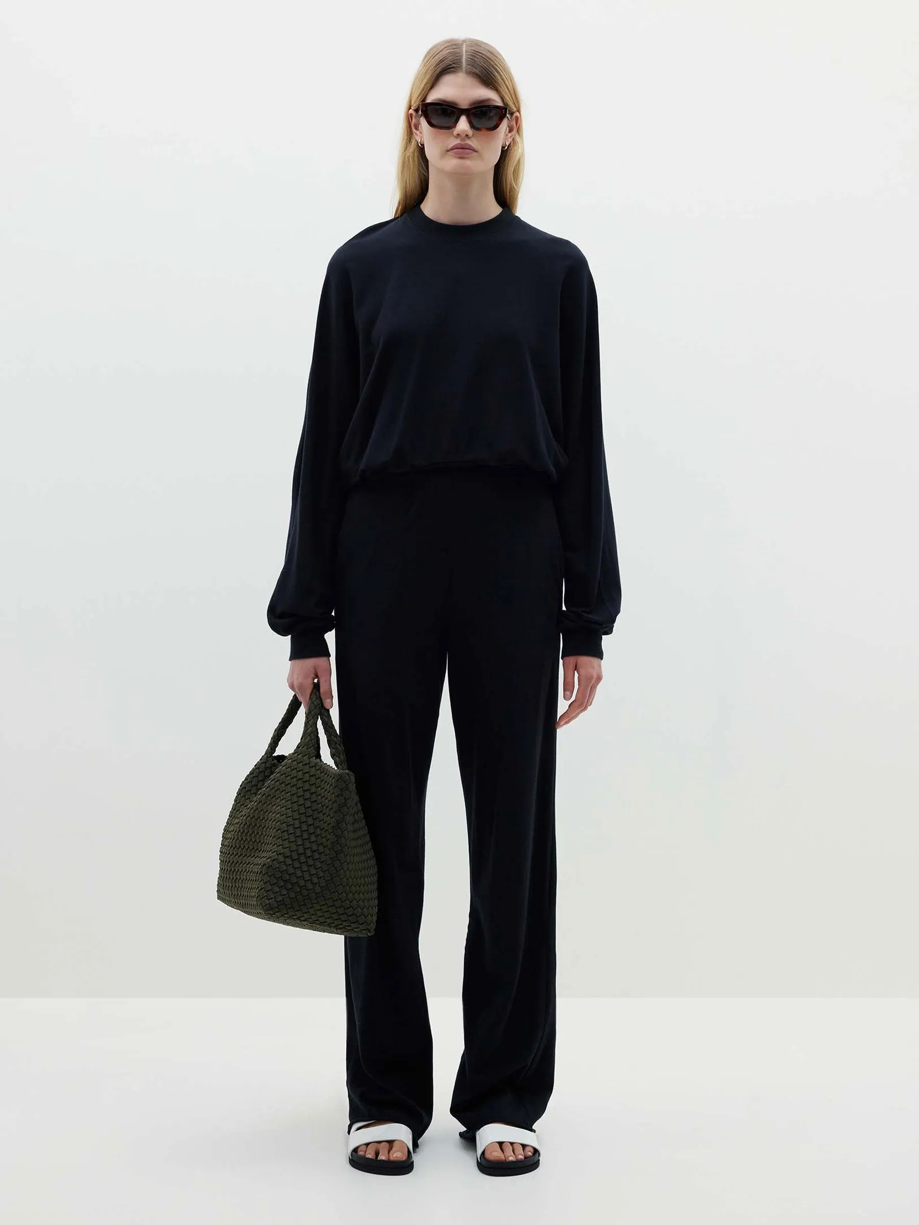 Wide Leg Double Jersey Pant sold by Bassike