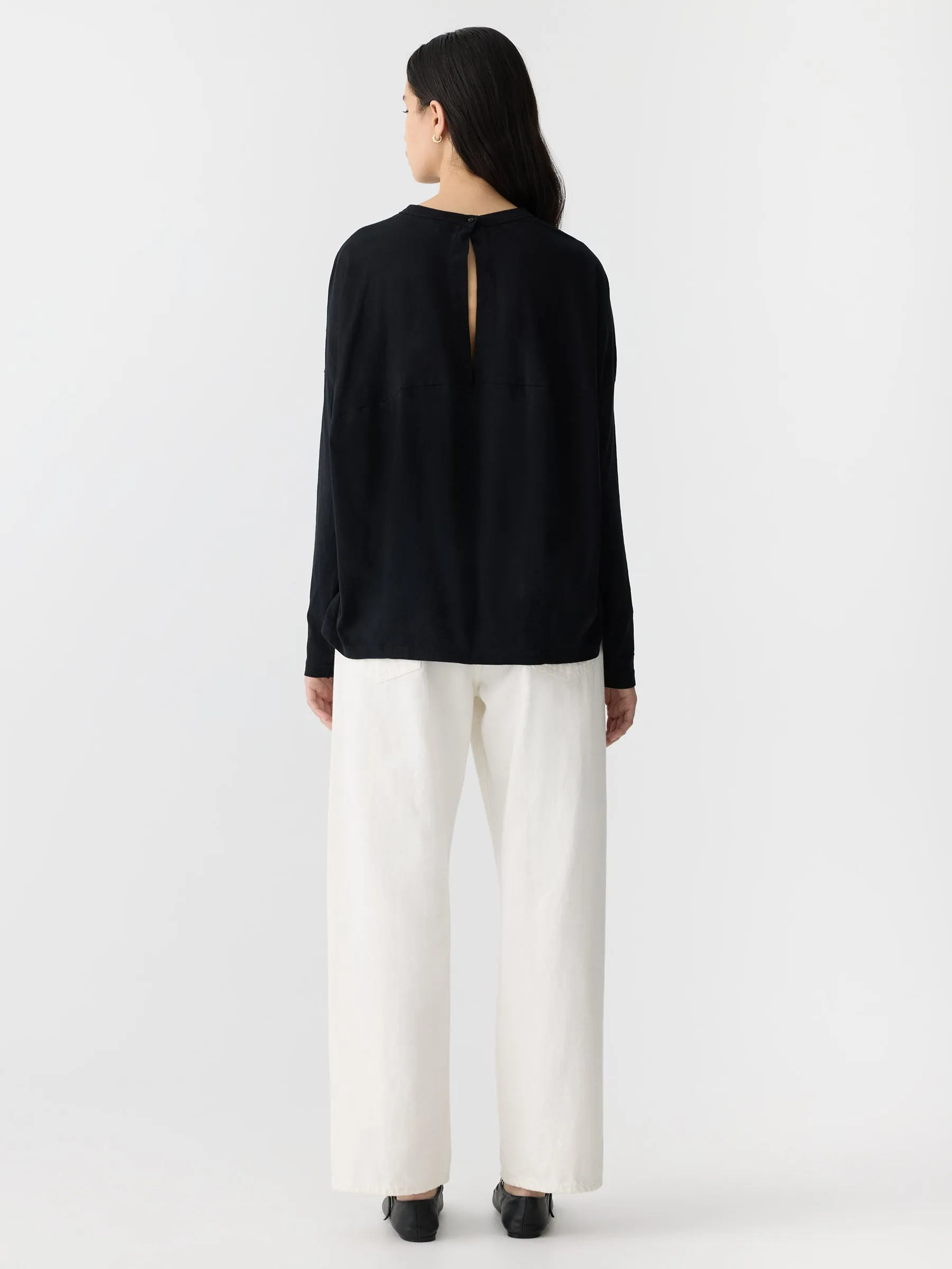 Circle Long Sleeve T-Shirt sold by Bassike product image thumbnail 5