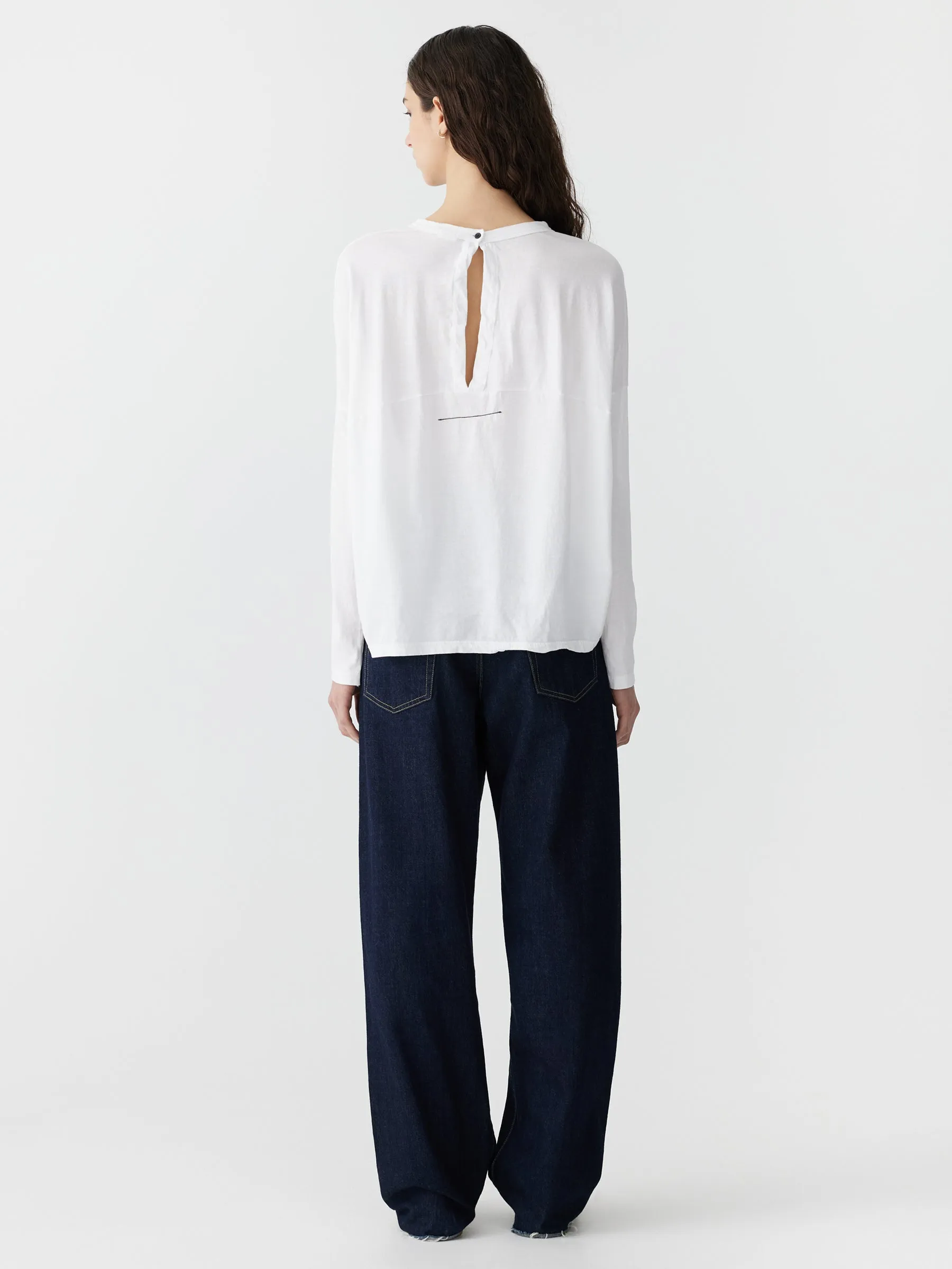 Circle Long Sleeve T-Shirt sold by Bassike product image thumbnail 5