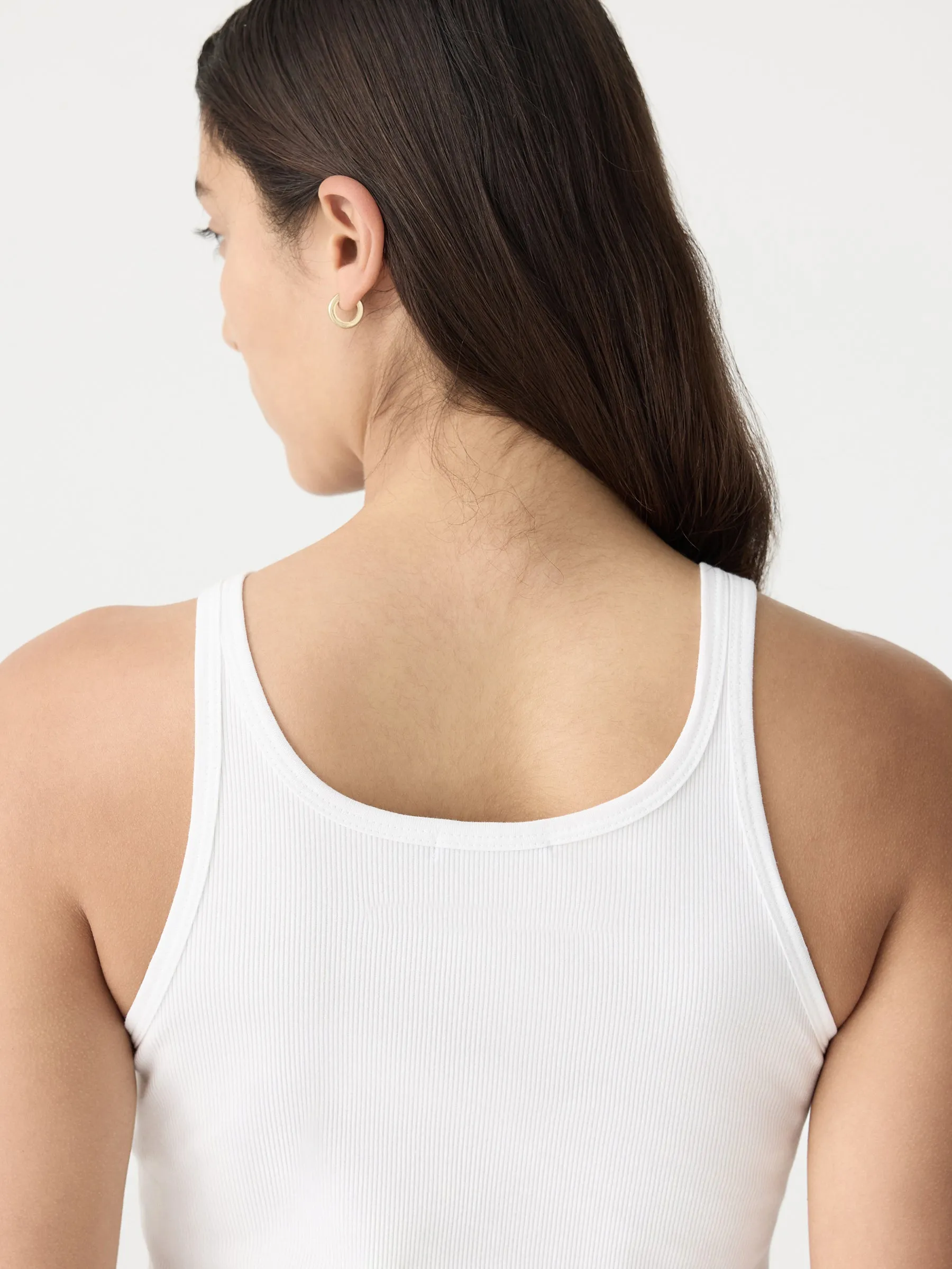 Slim Scoop Rib Tank sold by Bassike product image thumbnail 5