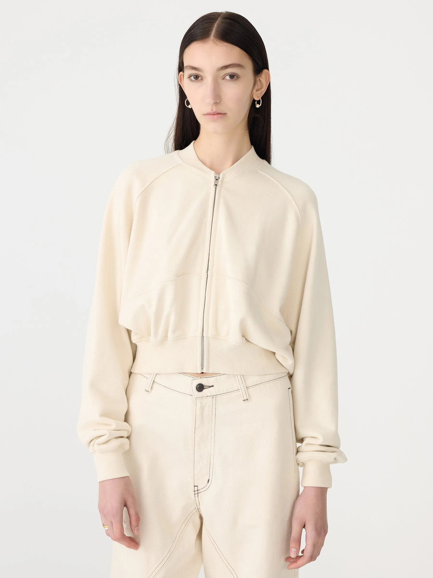 Pigment Dye Zip Up Bomber sold by Bassike product image thumbnail 2