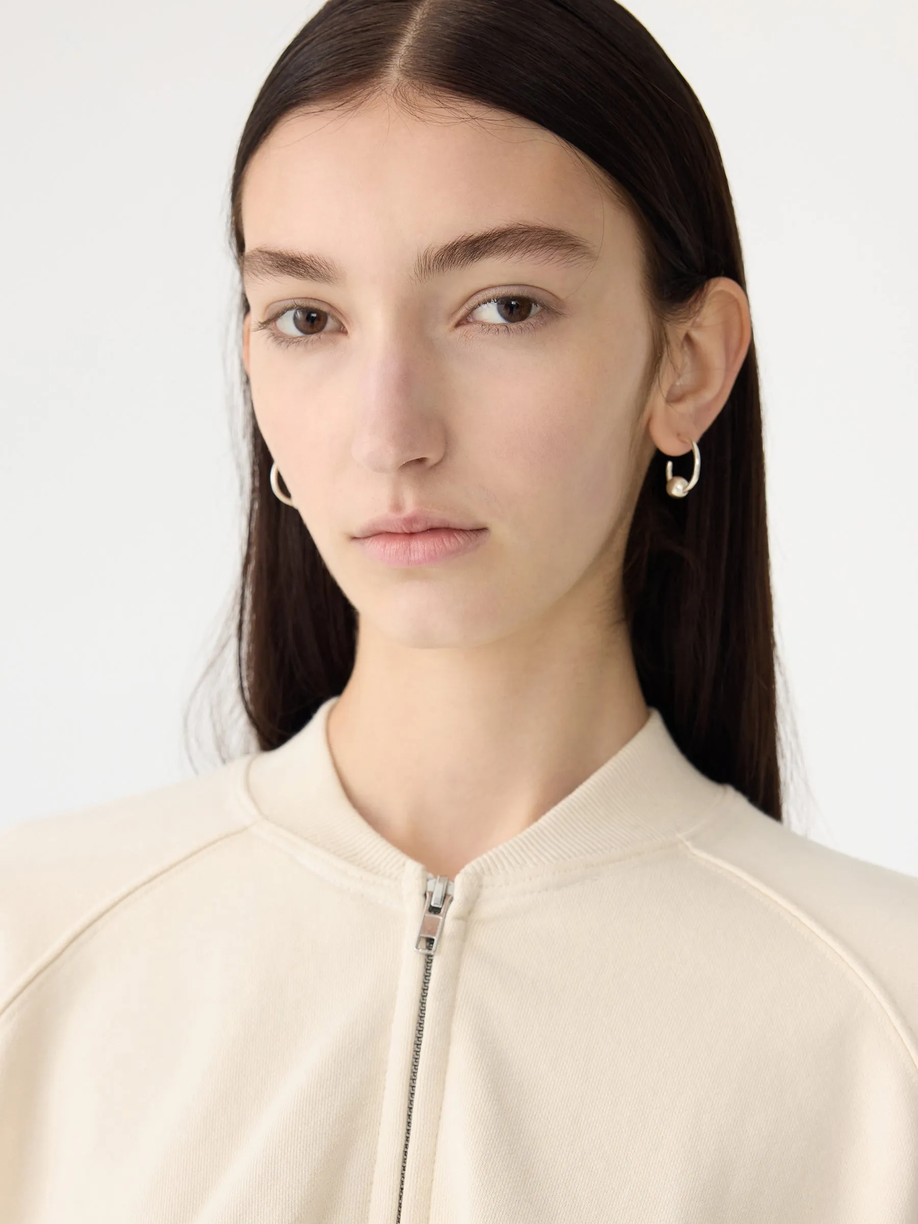 Pigment Dye Zip Up Bomber sold by Bassike product image thumbnail 3