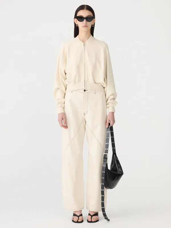 Pigment Dye Zip Up Bomber made by Bassike