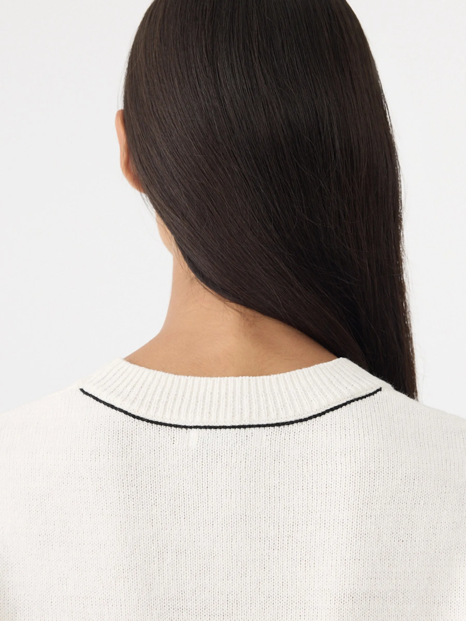 Cotton Linen Slim Short Sleeve Knit sold by Bassike product image thumbnail 5