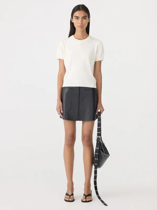 Cotton Linen Slim Short Sleeve Knit sold by Bassike