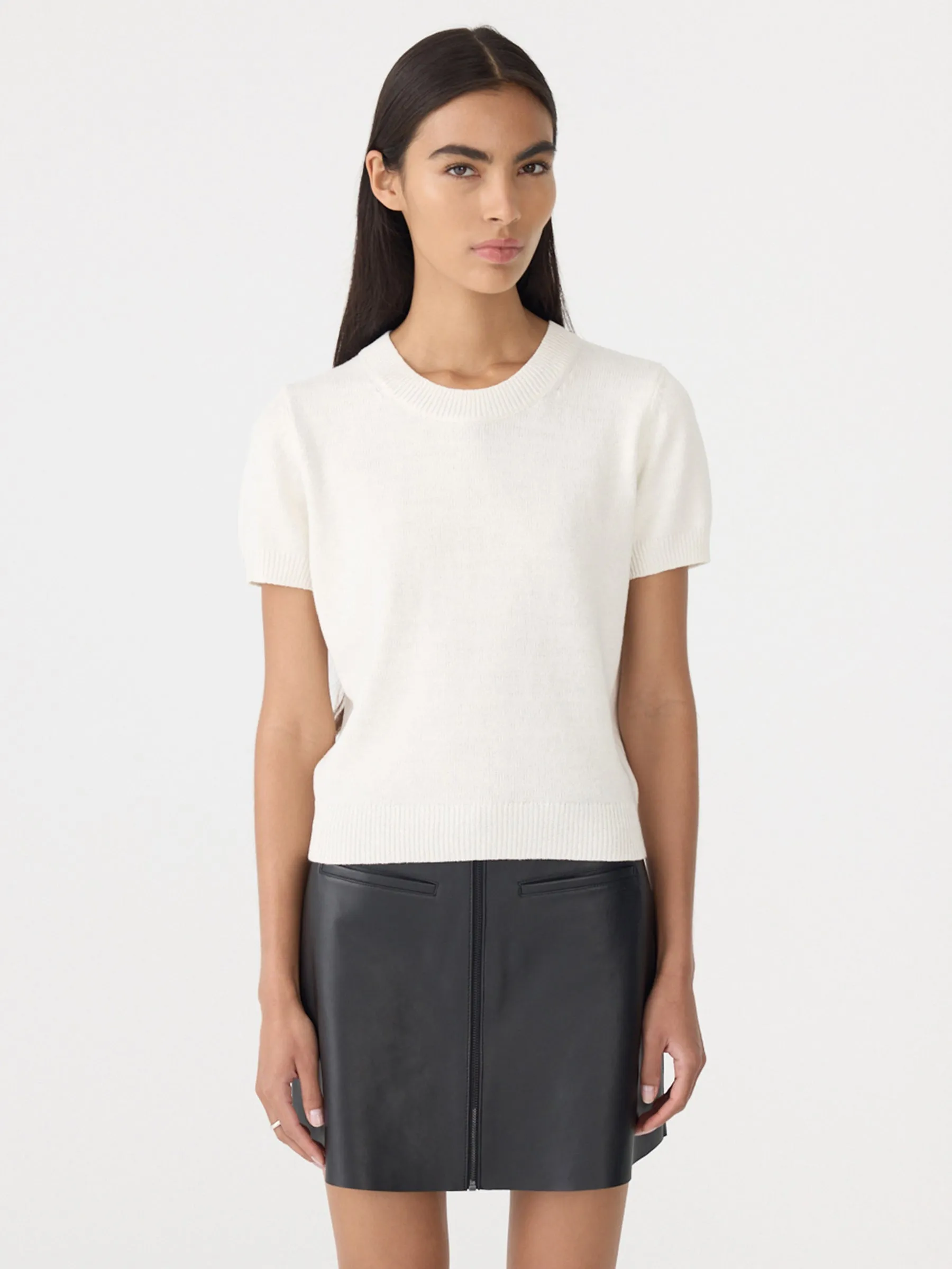 Cotton Linen Slim Short Sleeve Knit sold by Bassike product image thumbnail 2