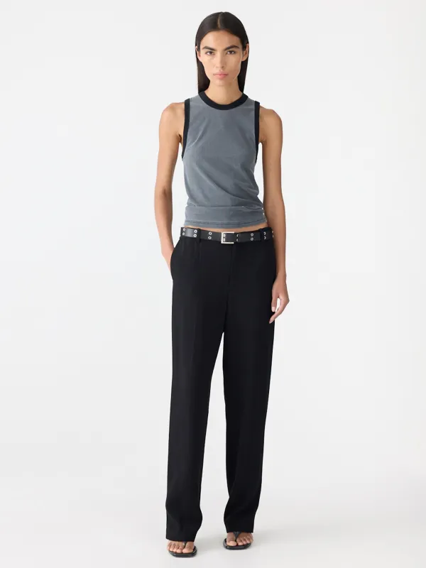 Mesh Seam Detail Tank sold by Bassike