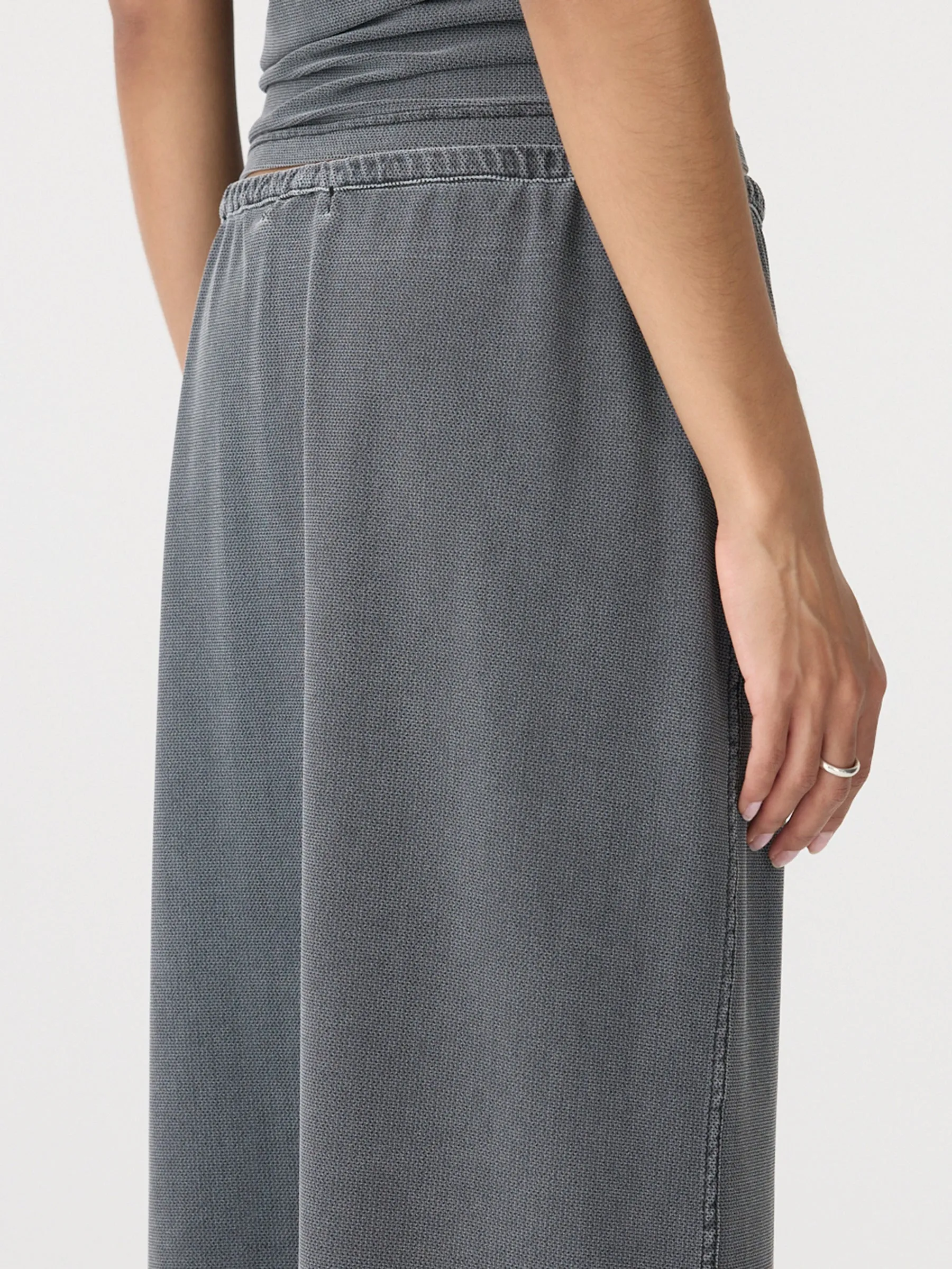 Mesh Pull On Seam Detail Skirt sold by Bassike product image thumbnail 5