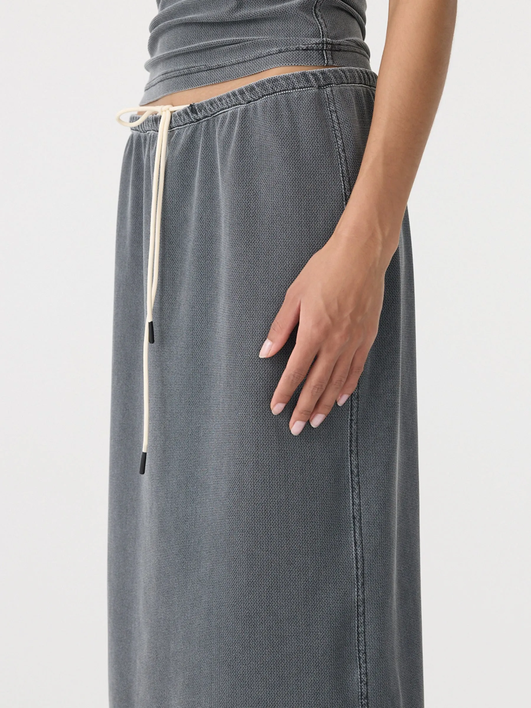 Mesh Pull On Seam Detail Skirt sold by Bassike product image thumbnail 3
