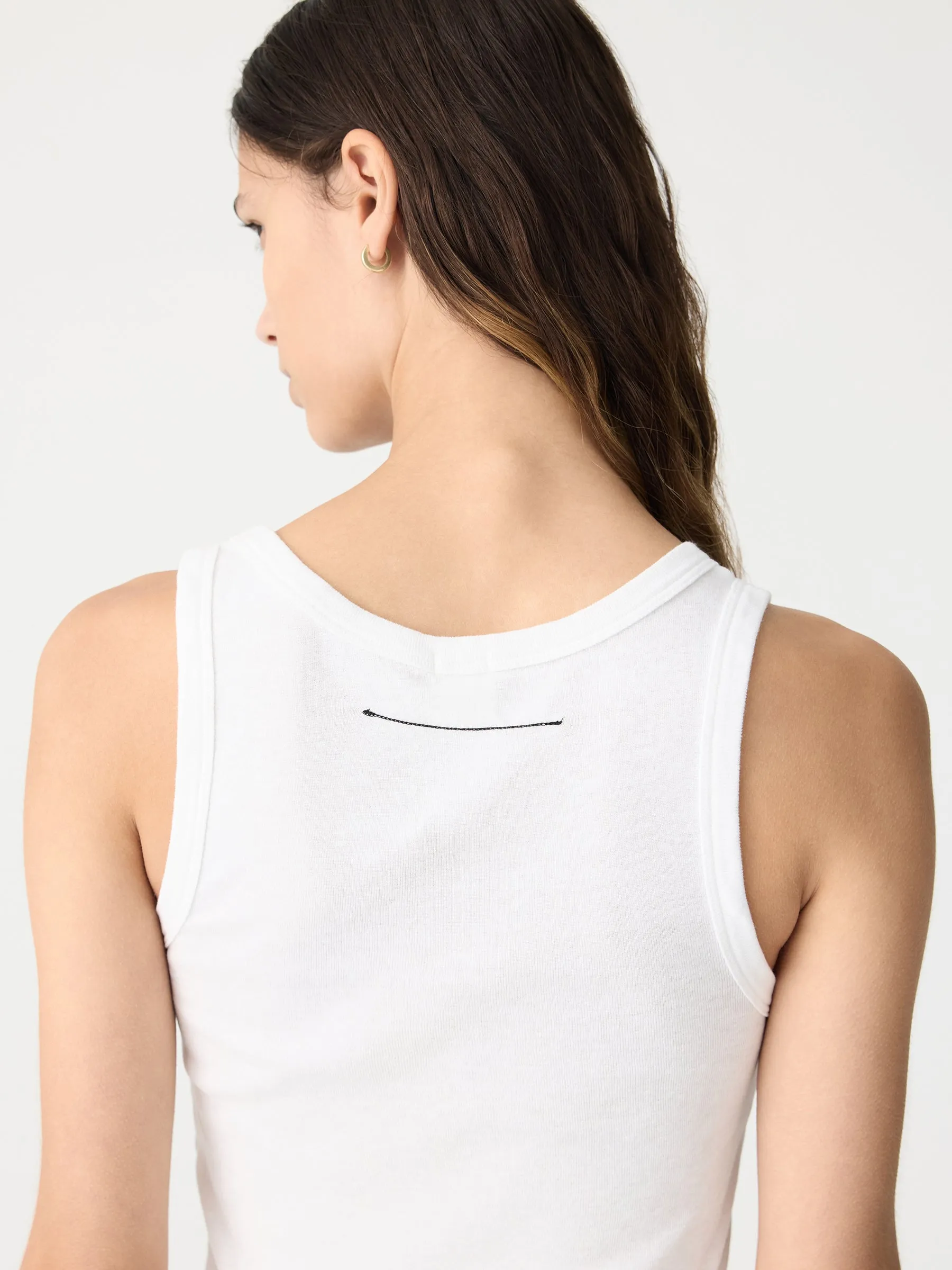 Slim Superfine Rib Tank II sold by Bassike product image thumbnail 4