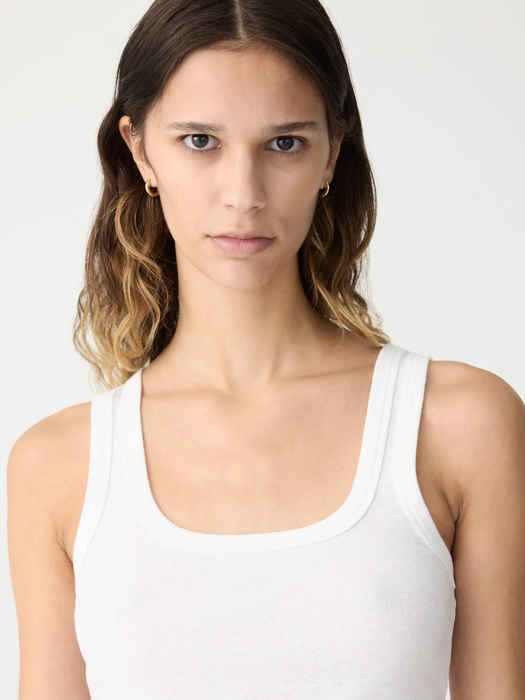 Slim Superfine Rib Tank II sold by Bassike product image thumbnail 3