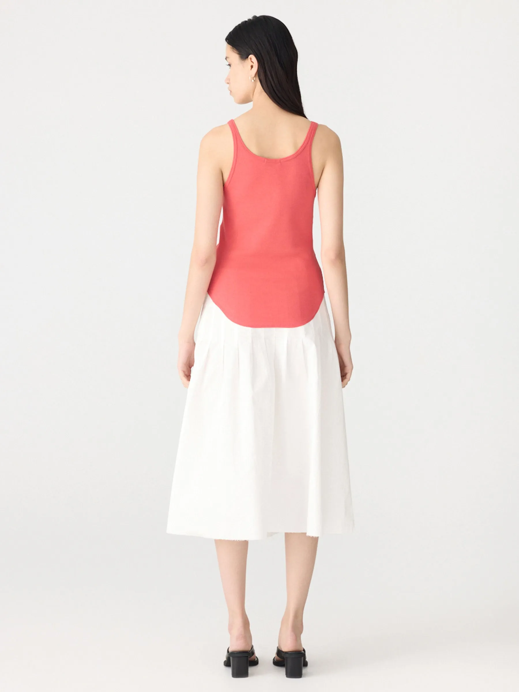 Slim Scoop Rib Tank sold by Bassike product image thumbnail 4