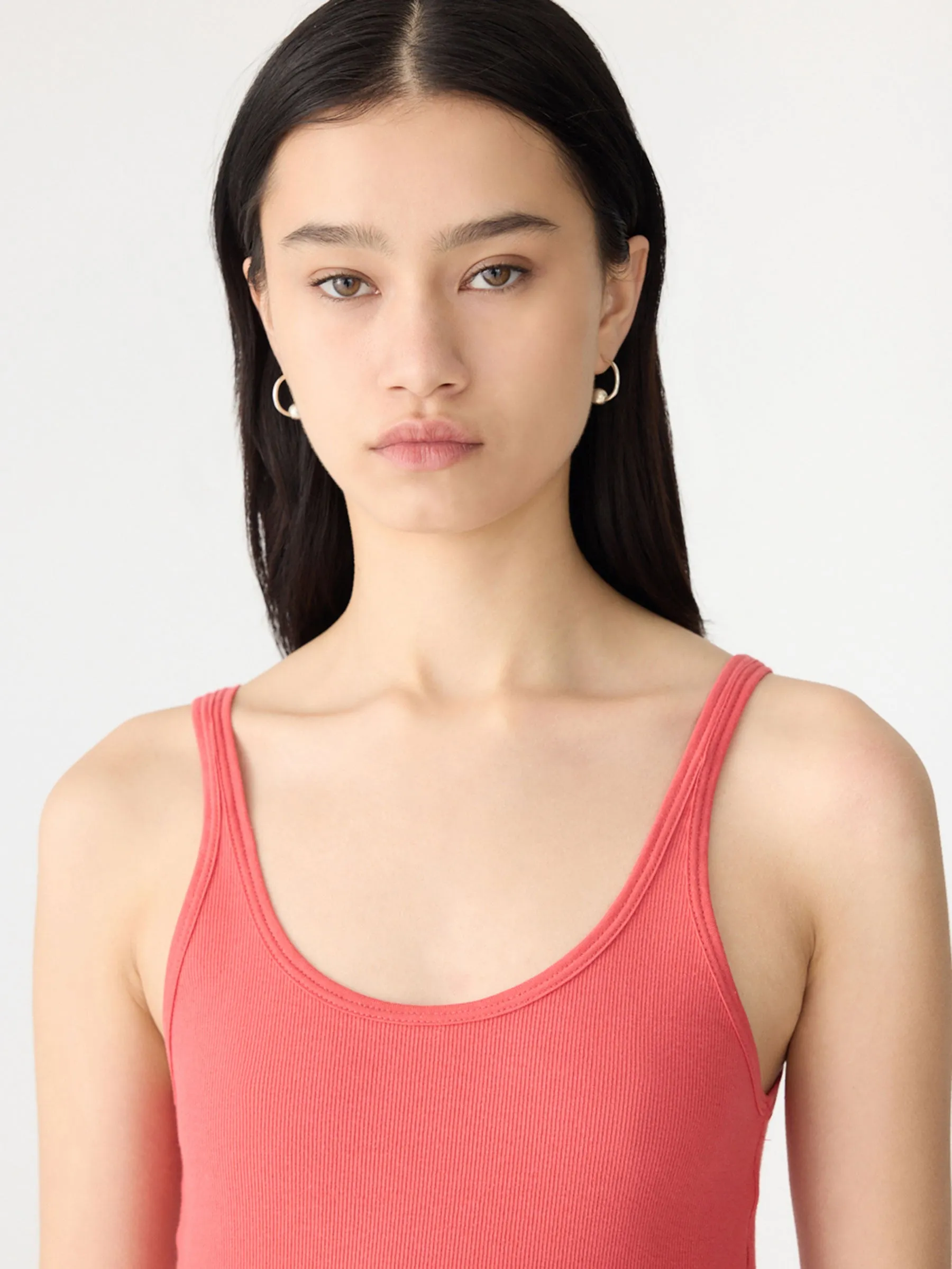 Slim Scoop Rib Tank sold by Bassike product image thumbnail 2