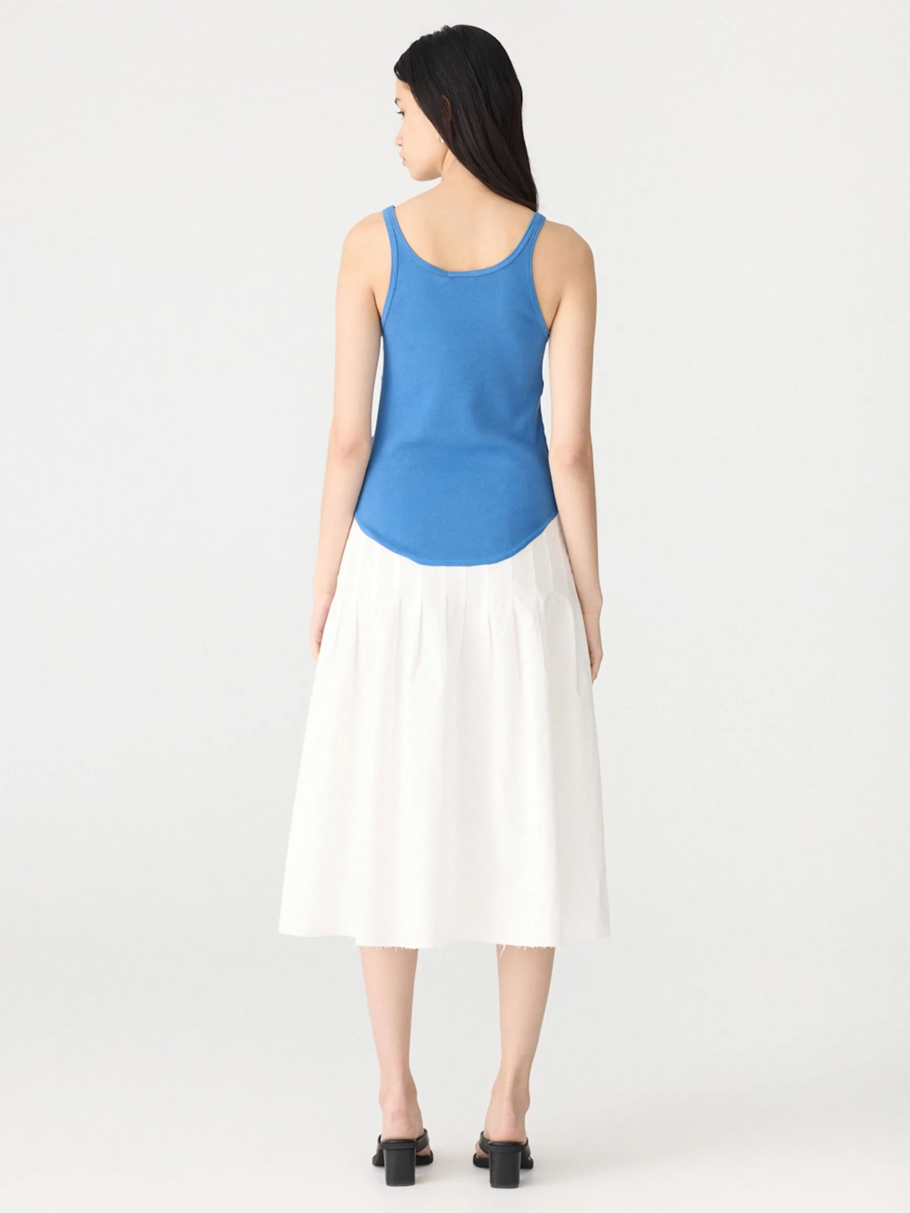 Slim Scoop Rib Tank sold by Bassike product image thumbnail 5