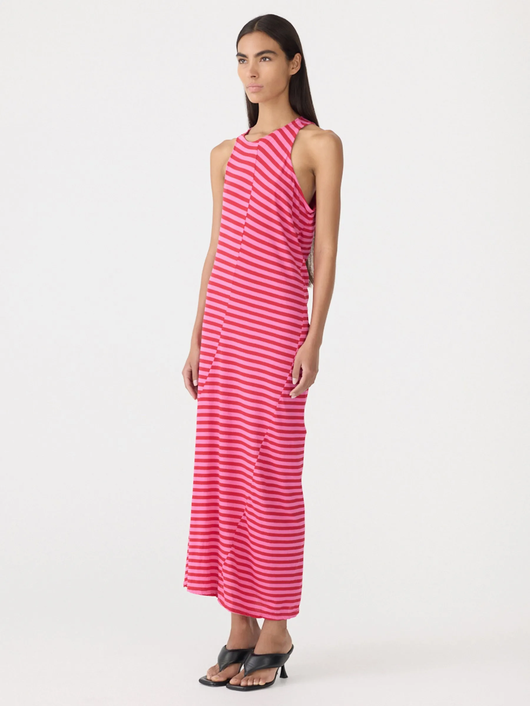 Stripe Asymmetric Tank Dress sold by Bassike product image thumbnail 2