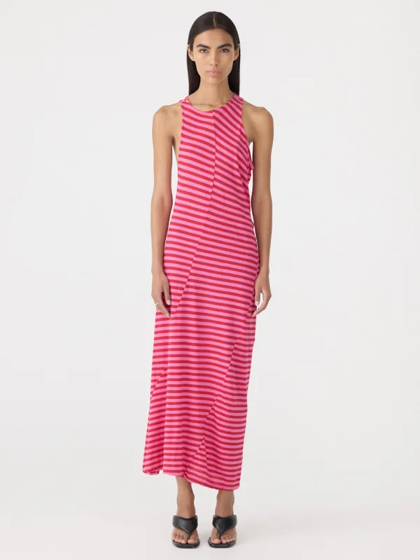 Stripe Asymmetric Tank Dress sold by Bassike