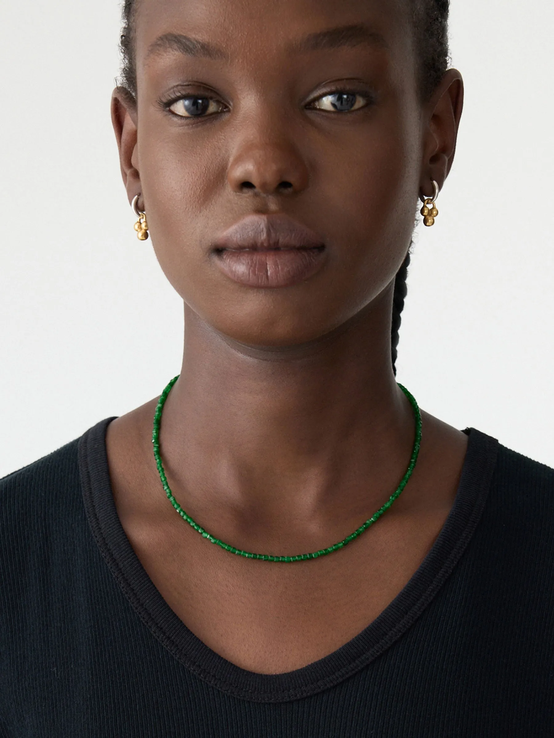 Lanai & Co Faceted Green Jade Necklace sold by Bassike