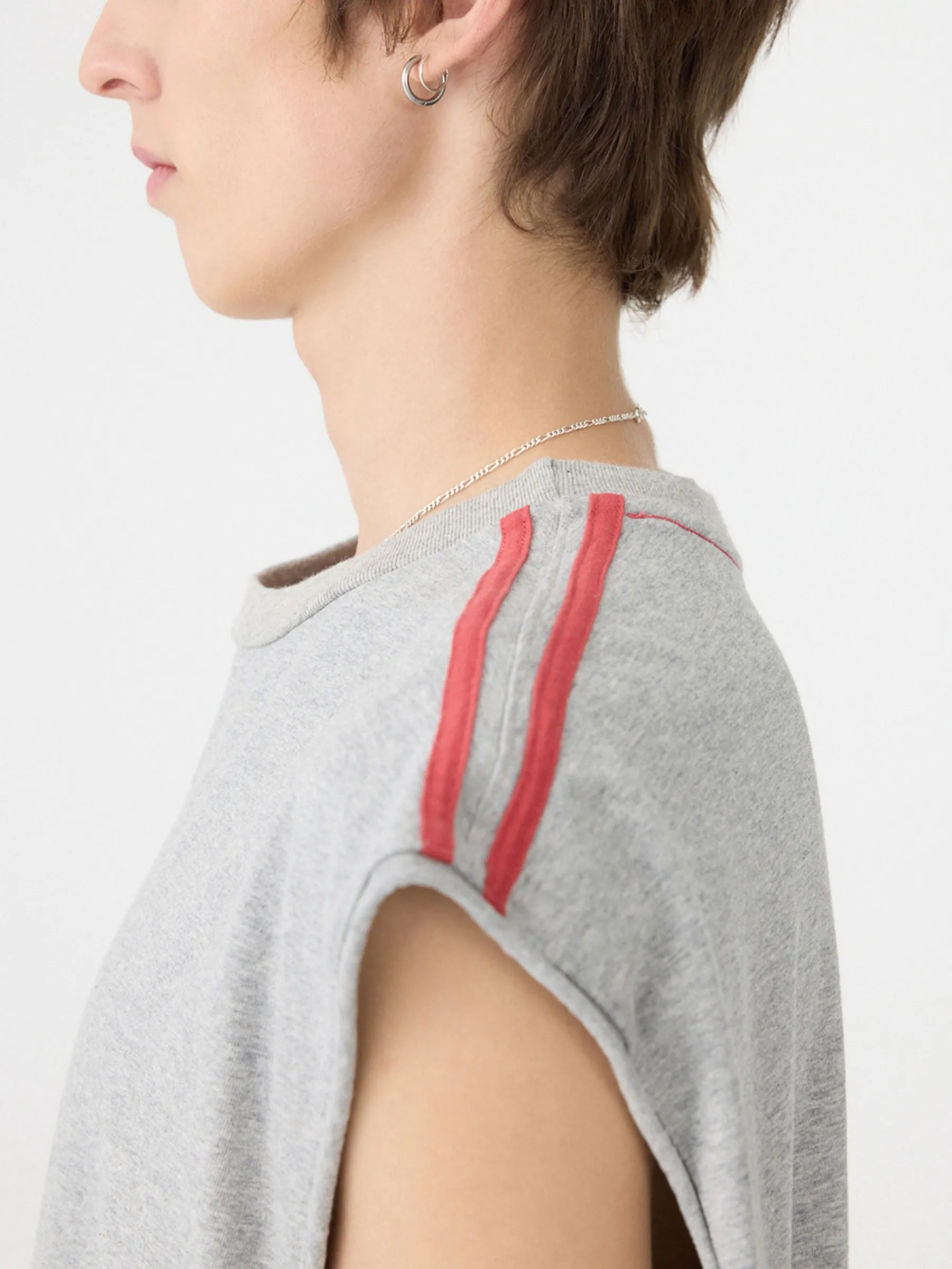 Raw Muscle Stripe Detail Tank sold by Bassike product image thumbnail 3