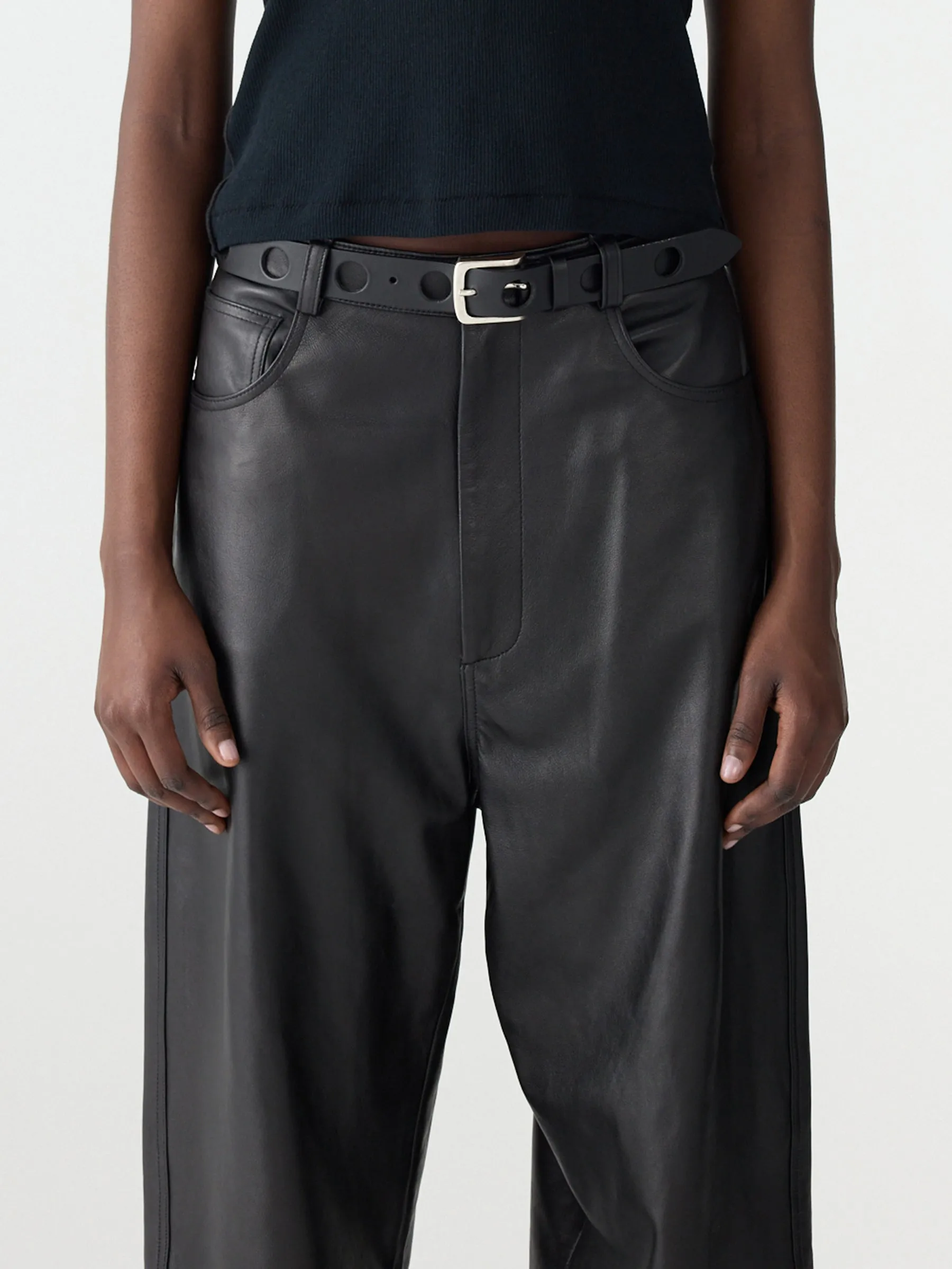 Cut Out Eyelet Belt sold by Bassike product image thumbnail 2