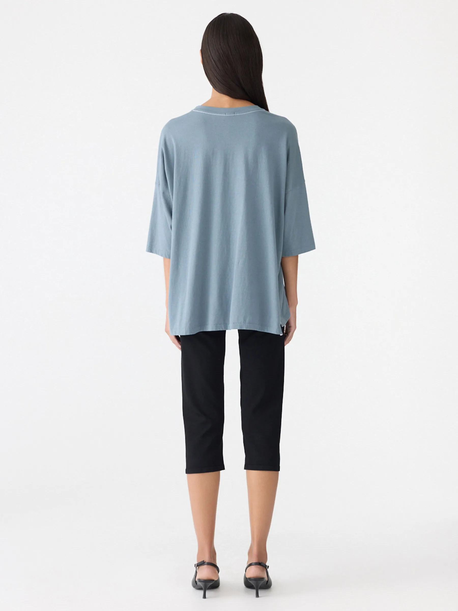 Slouch Side Step T-Shirt sold by Bassike product image thumbnail 5