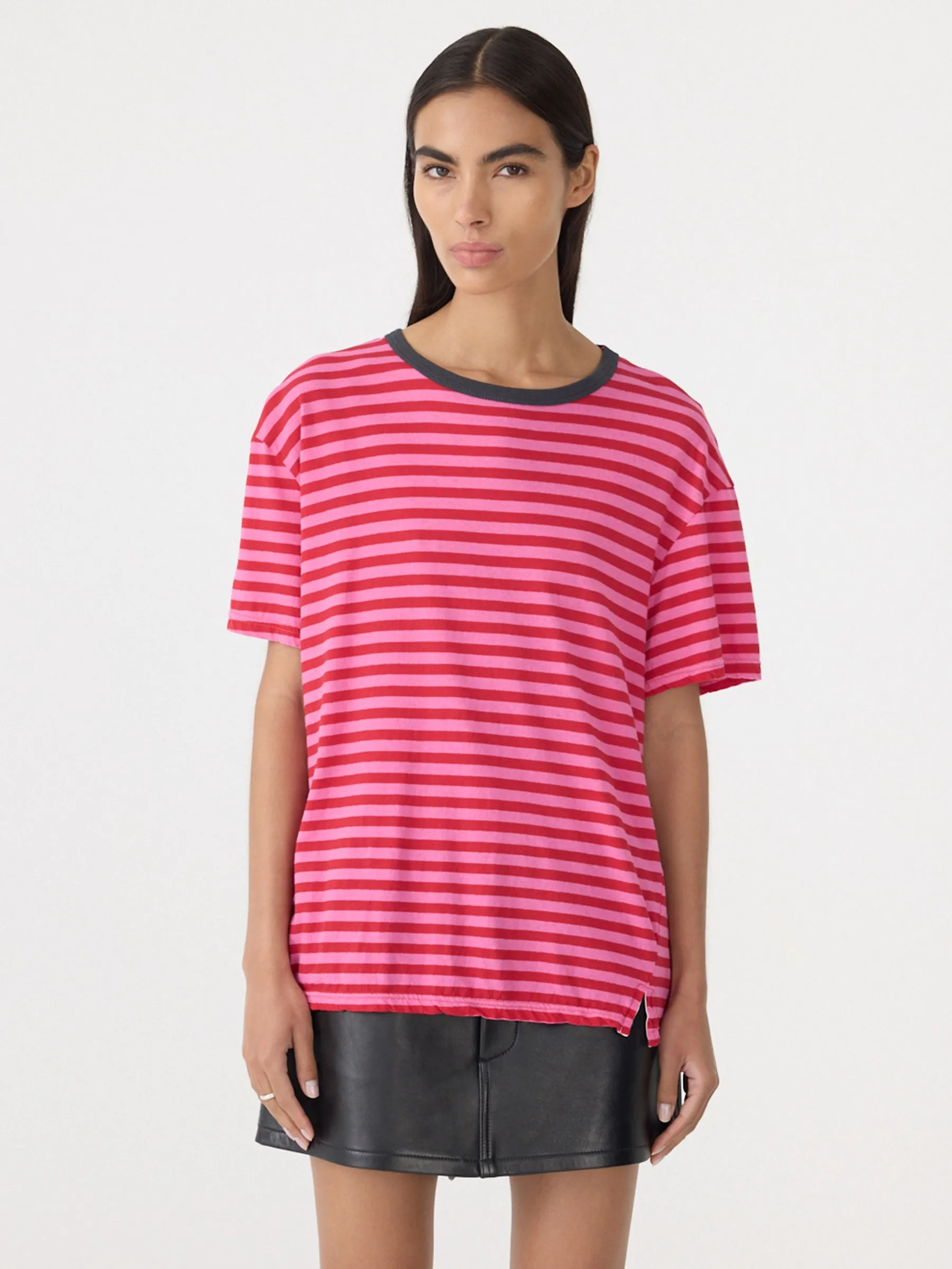 Stripe Boyfriend T-Shirt sold by Bassike product image thumbnail 2
