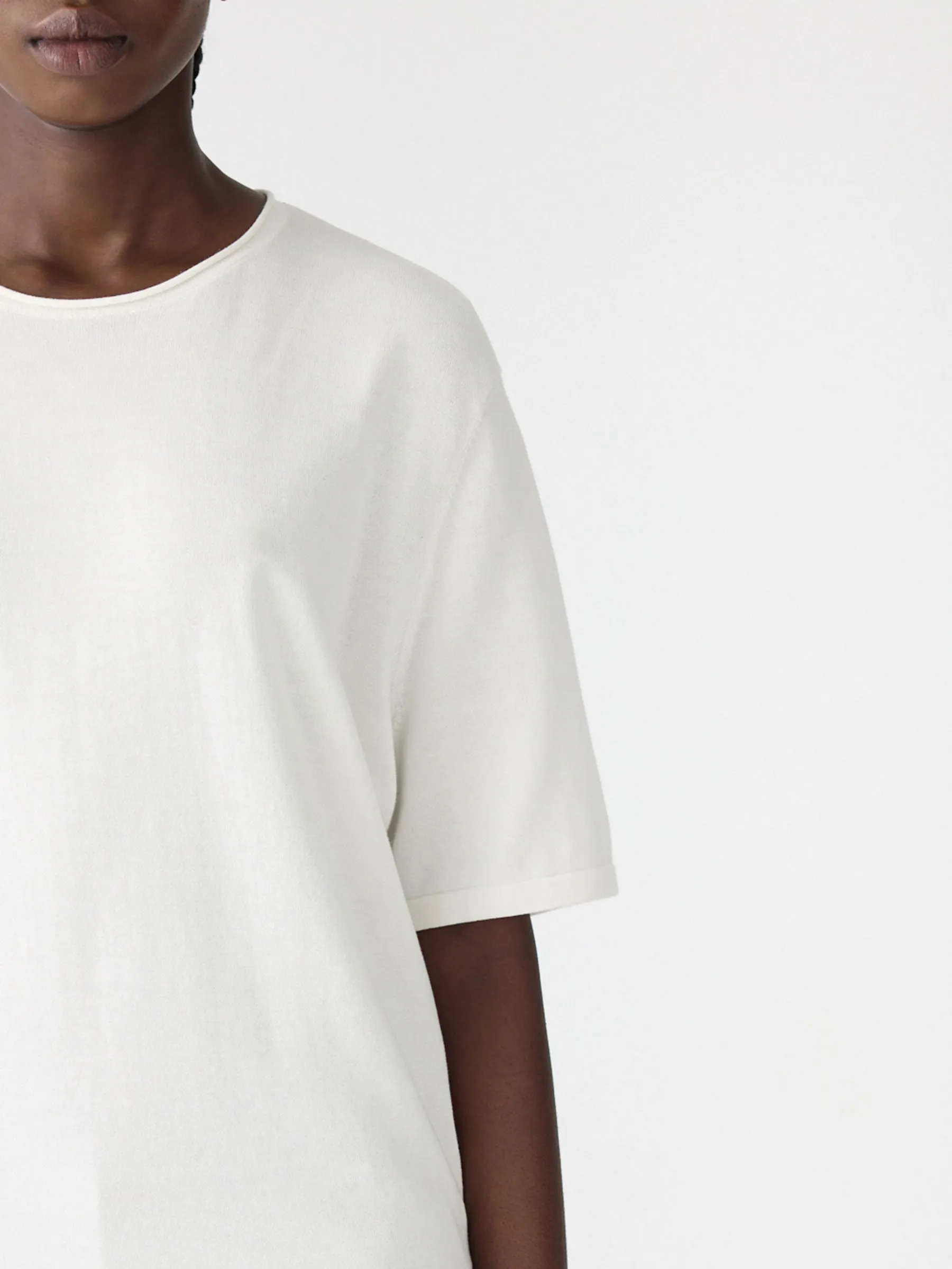 Mercerised Cotton Boxy Knit sold by Bassike product image thumbnail 3