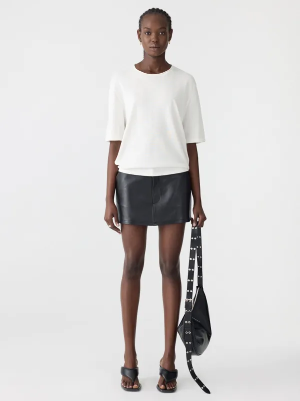 Mercerised Cotton Boxy Knit sold by Bassike