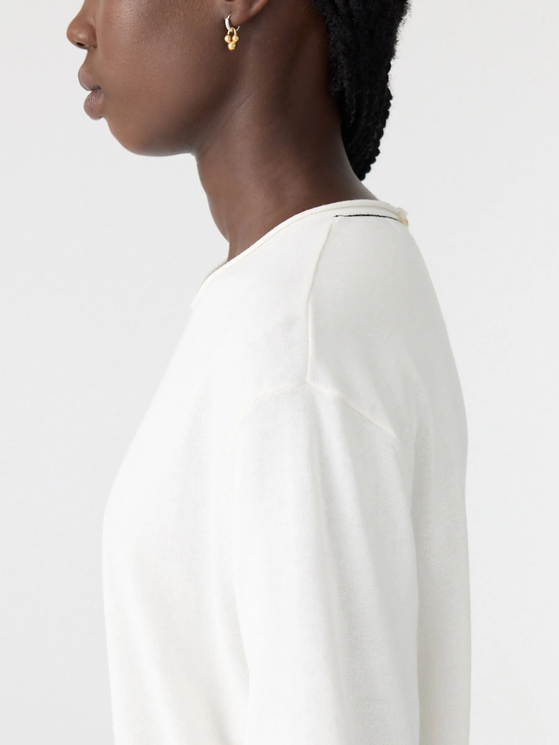 Mercerised Cotton Boxy Knit sold by Bassike product image thumbnail 4