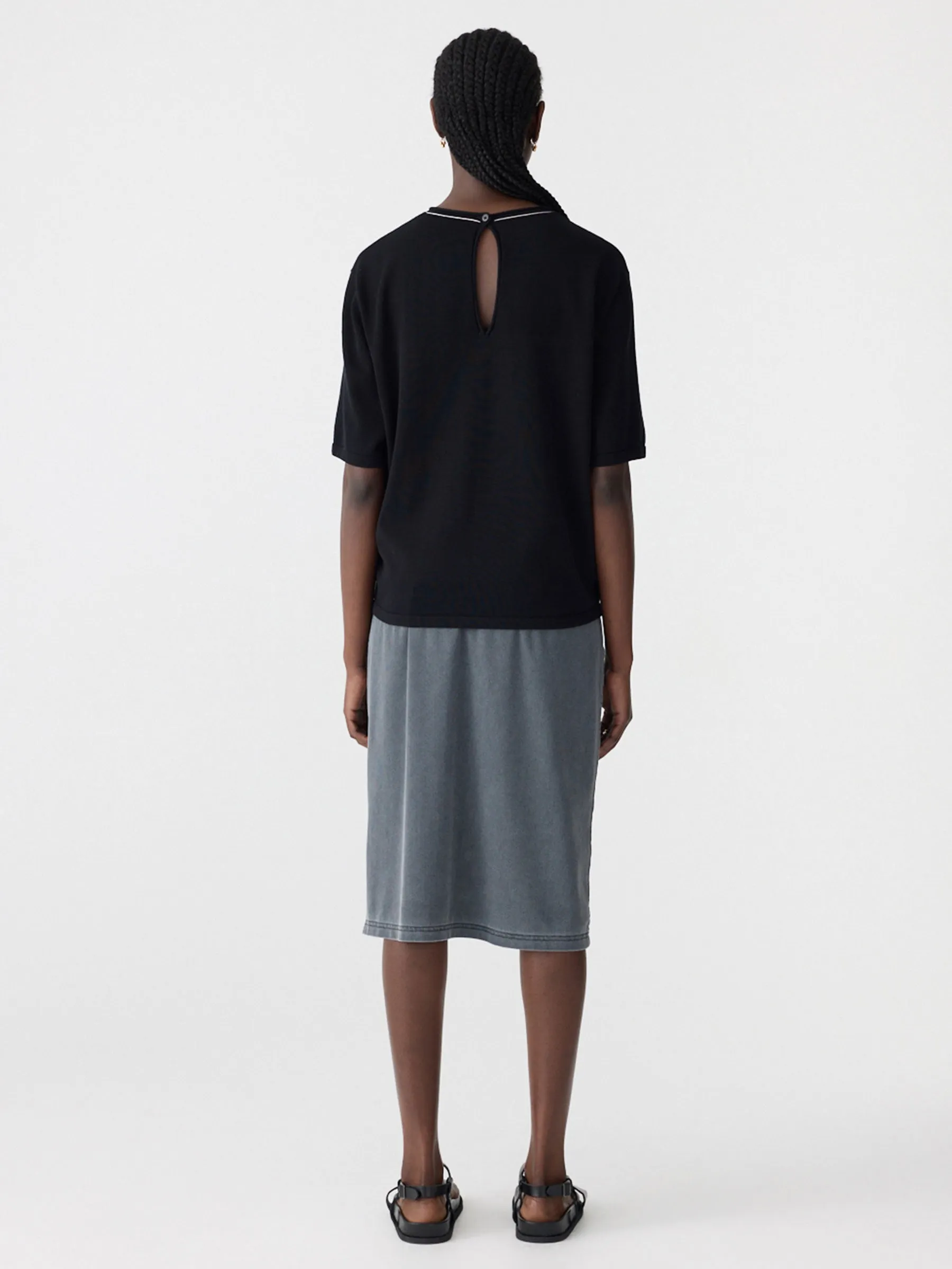 Mercerised Cotton Boxy Knit sold by Bassike product image thumbnail 5