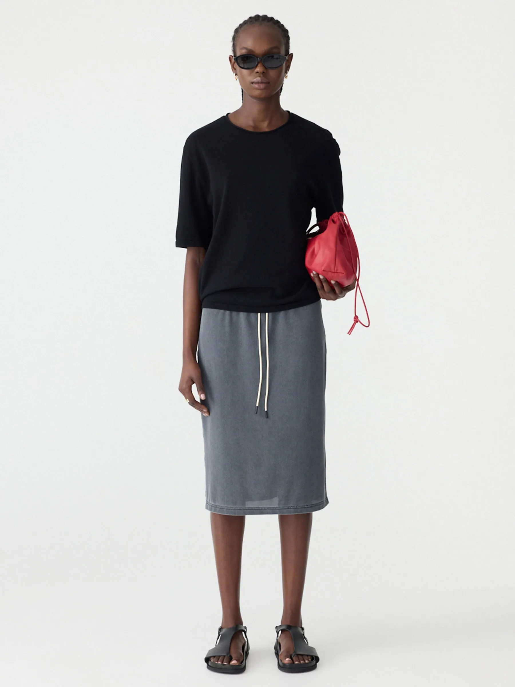 Mercerised Cotton Boxy Knit sold by Bassike