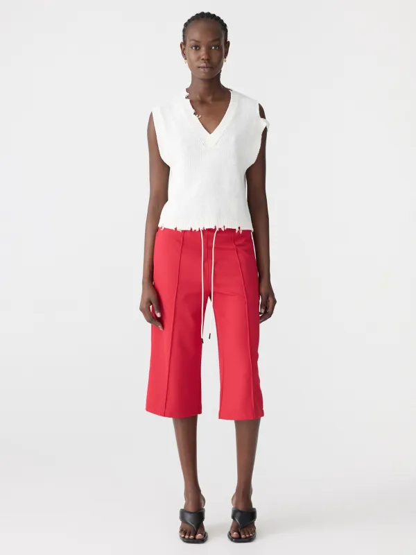 Cotton Linen Distressed Vest made by Bassike