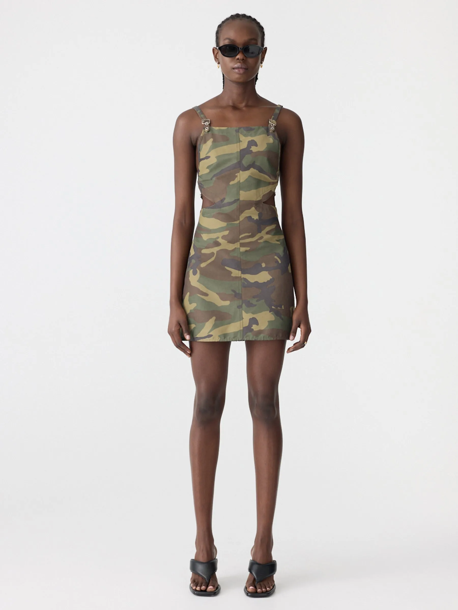 Adjustable Utility Mini Dress sold by Bassike