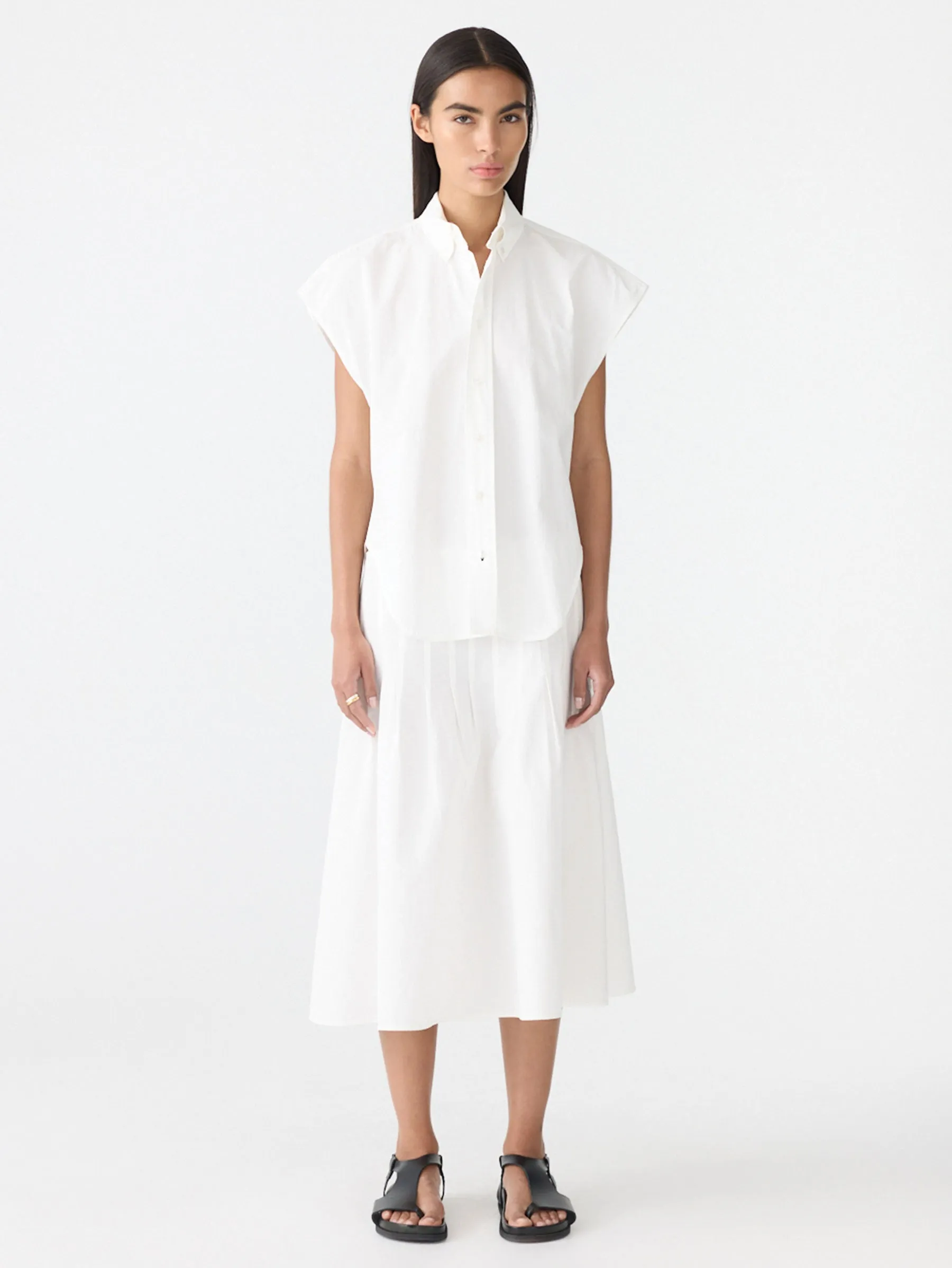 Crushed Cotton Summer Shirt sold by Bassike