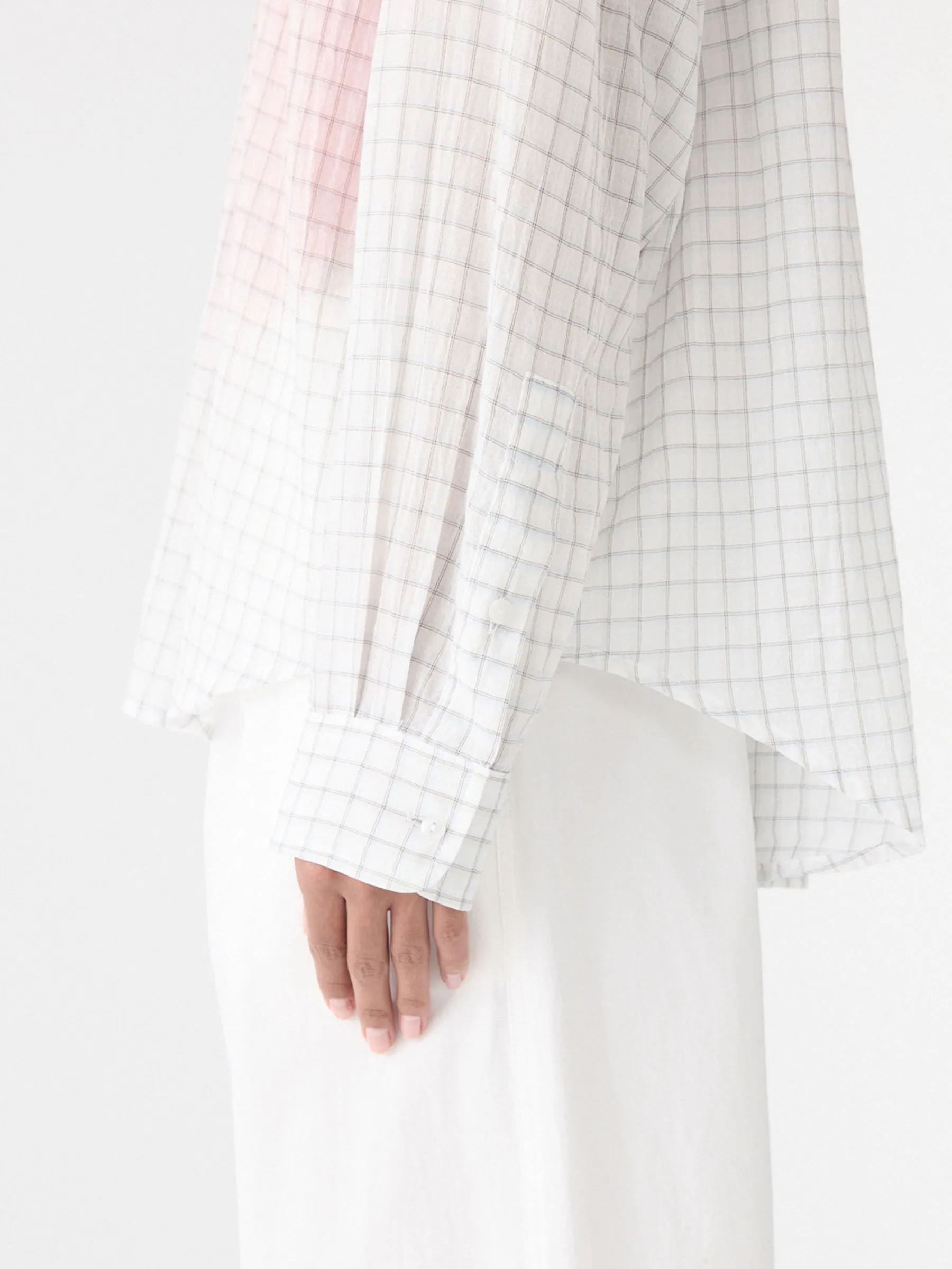 Fine Check Shirt sold by Bassike product image thumbnail 5