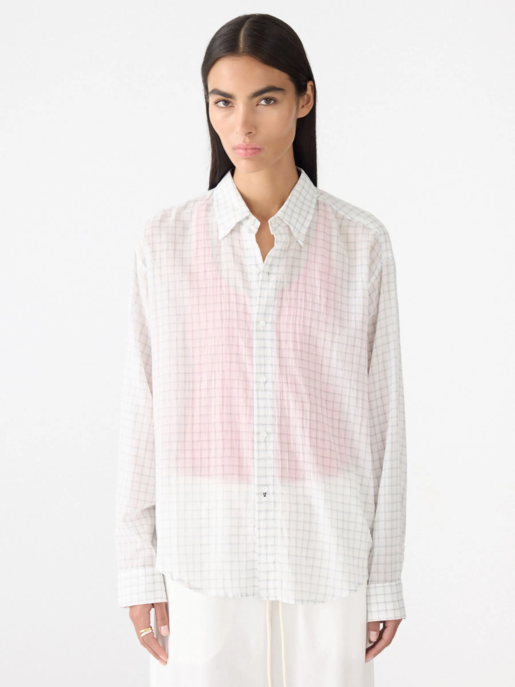 Fine Check Shirt sold by Bassike product image thumbnail 2