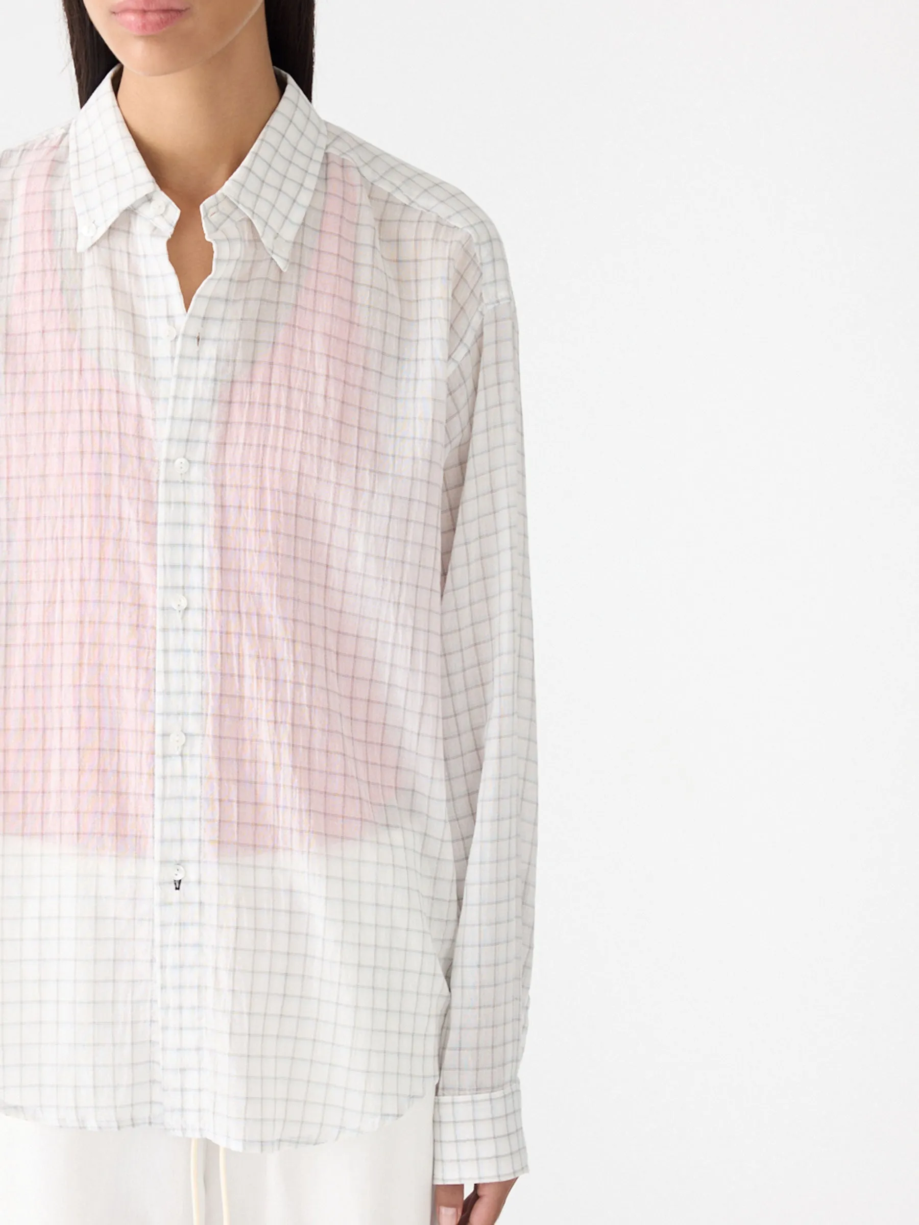 Fine Check Shirt sold by Bassike product image thumbnail 4