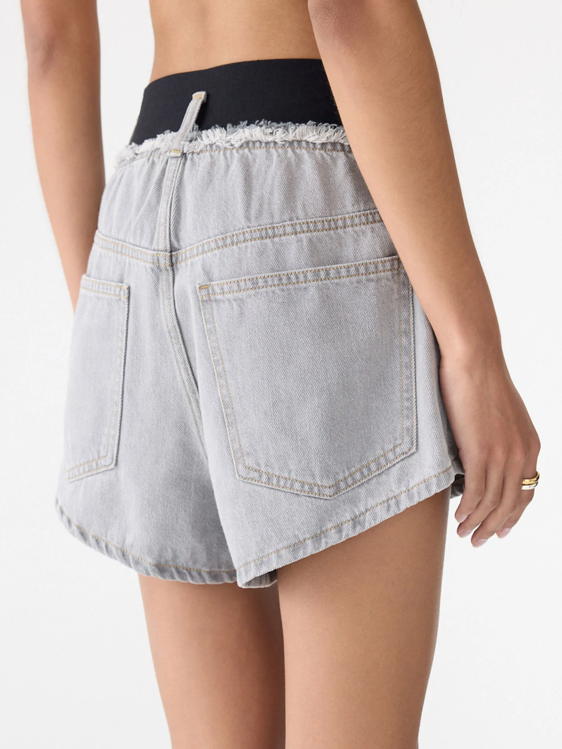Elasticated Denim Short sold by Bassike product image thumbnail 5