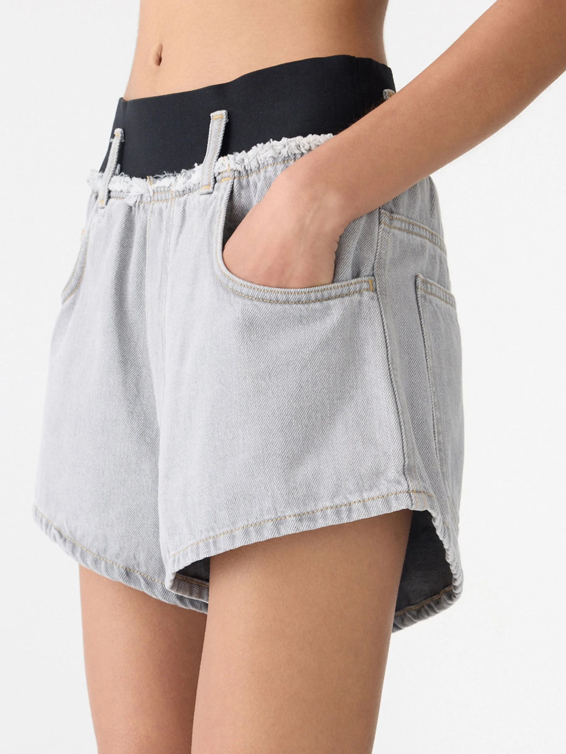 Elasticated Denim Short sold by Bassike product image thumbnail 3