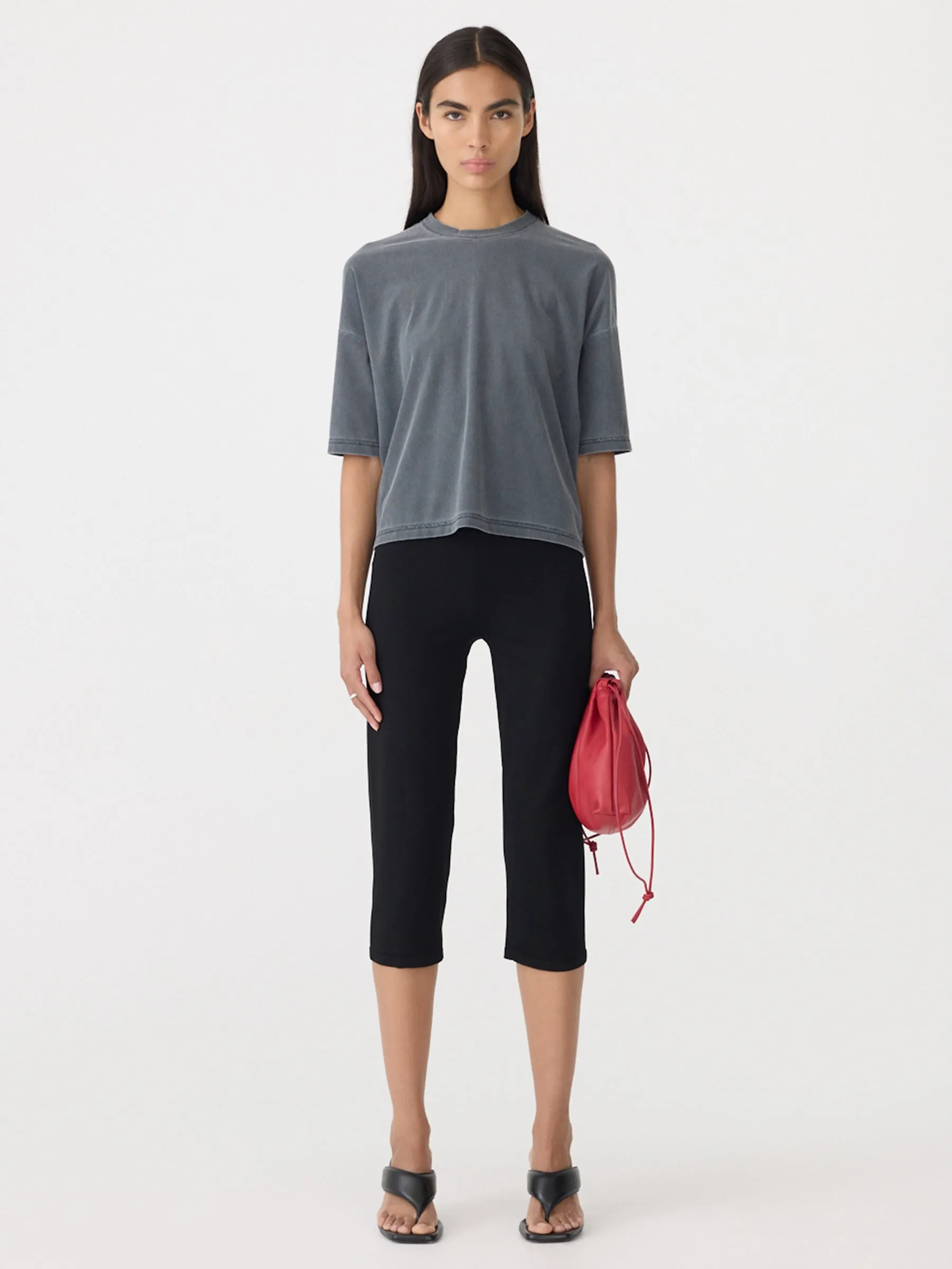 Mesh Boxy Seam Detail T-Shirt sold by Bassike